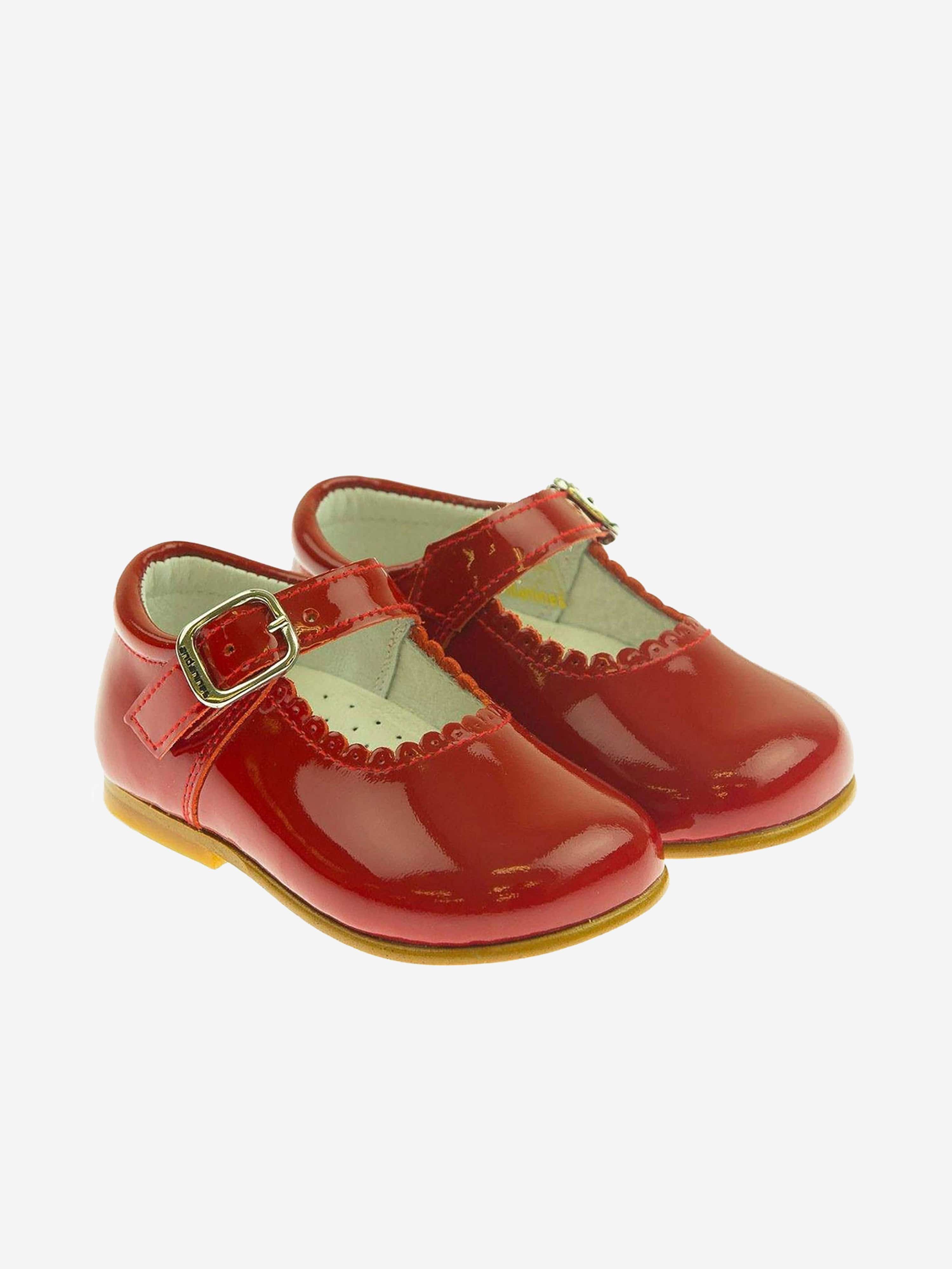 Andanines Girls Patent Leather Mary Jane Shoes