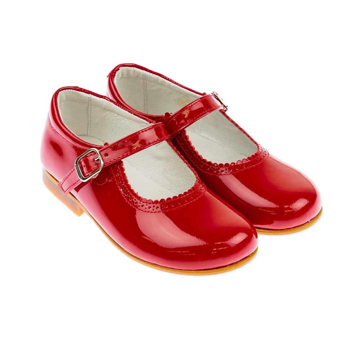 Andanines Girls Patent Leather Mary Jane Shoes