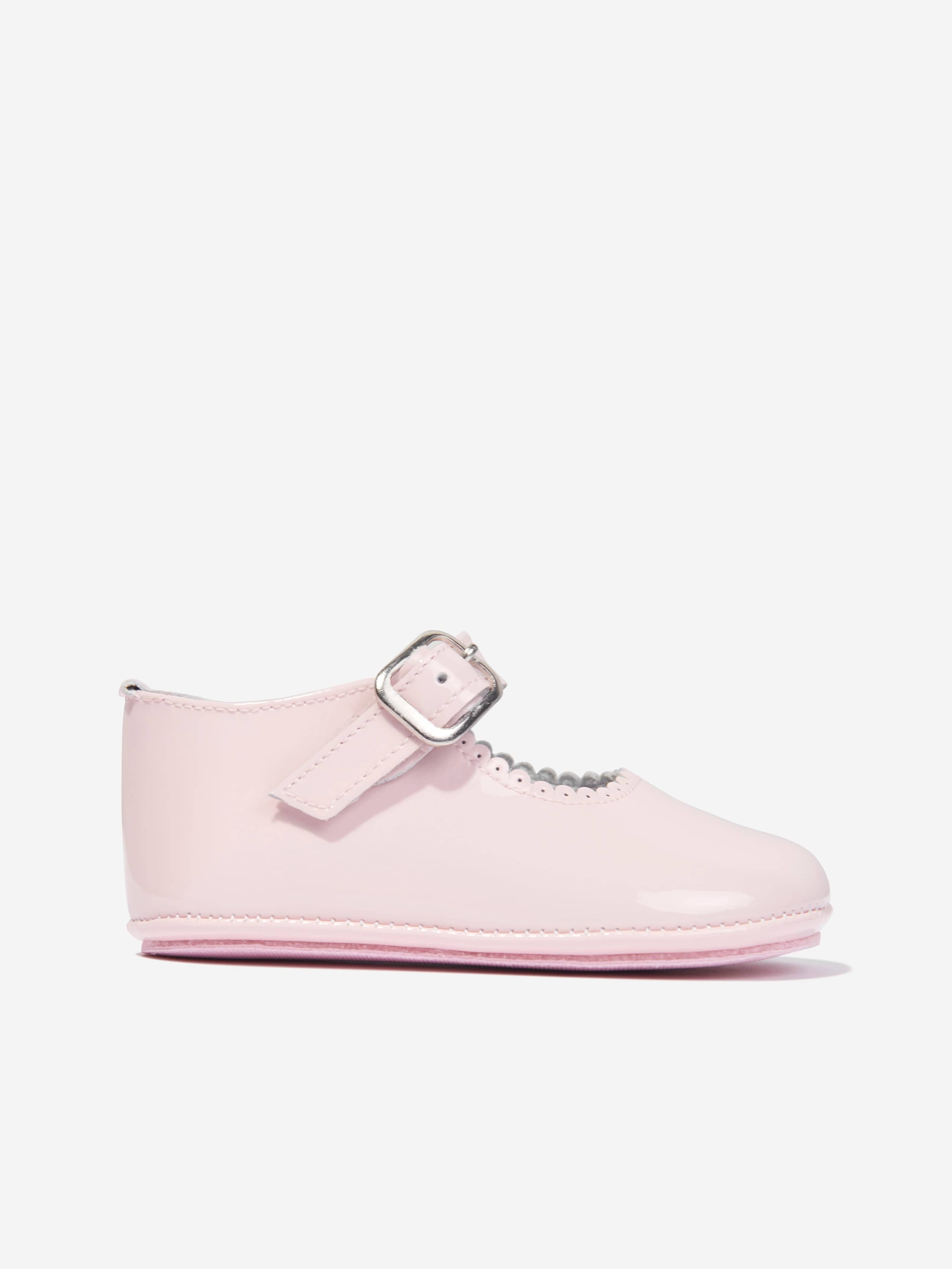 Andanines Baby Girls Leather Mary Jane Shoes in Pink