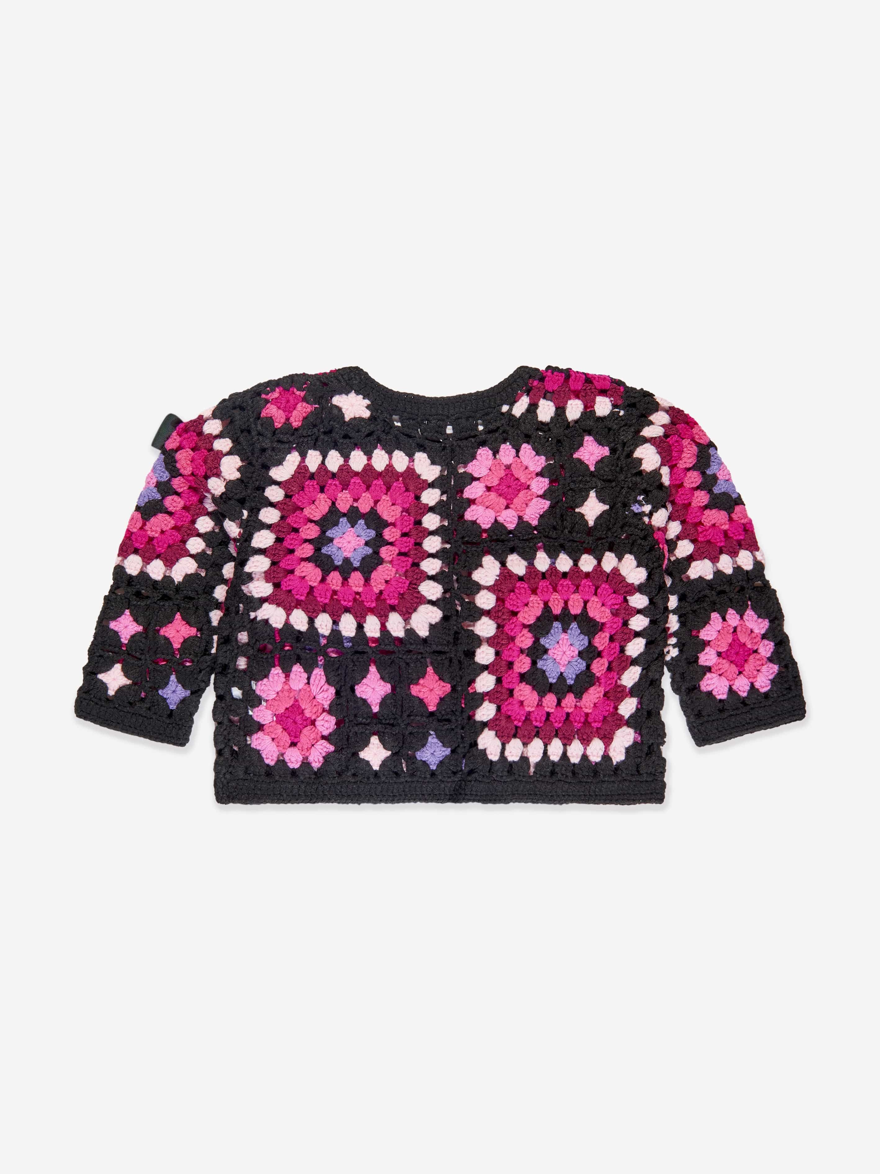 Angels Face Girls Sheila Crochet Jumper in Multicolour