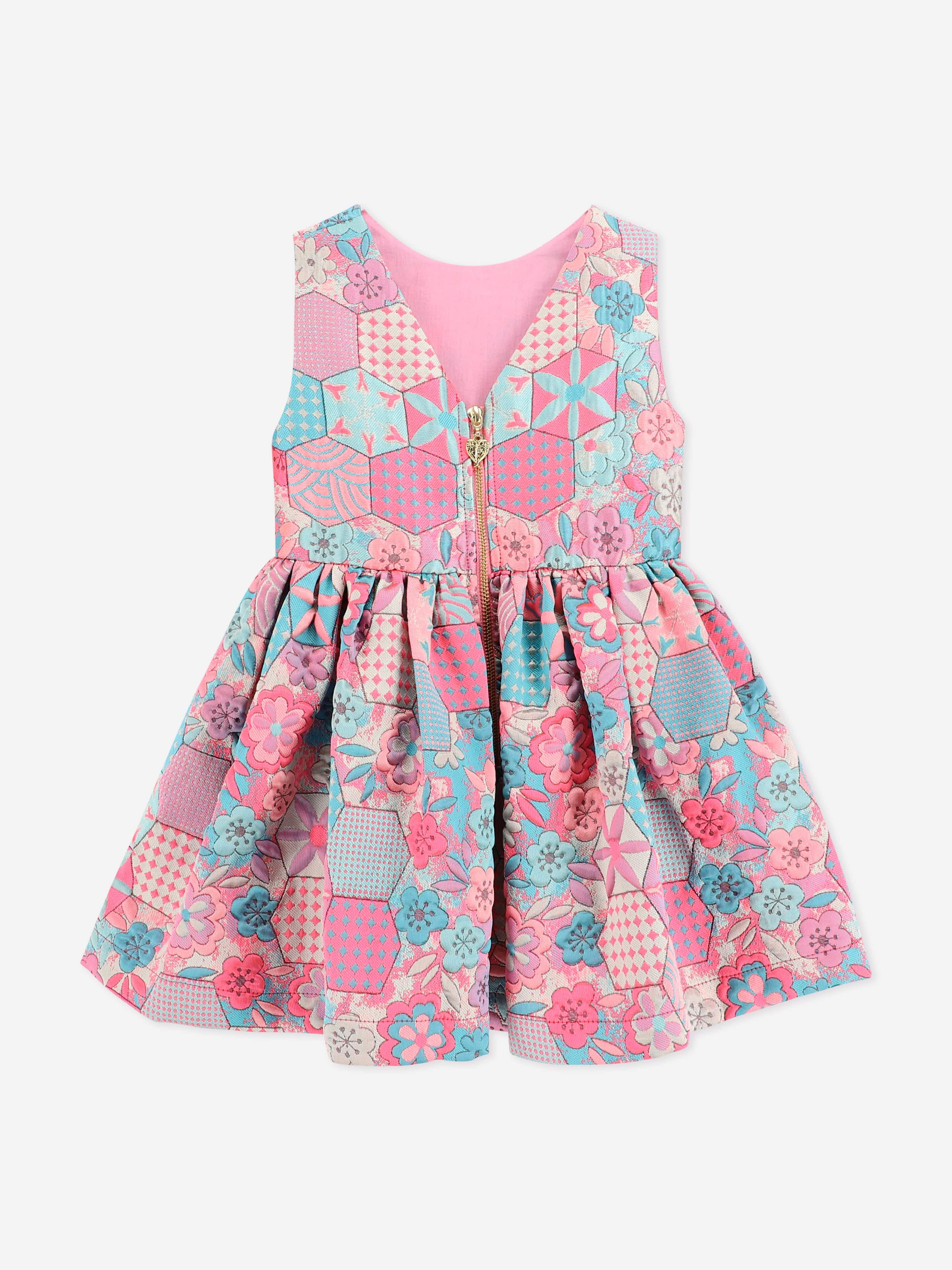 Angels Face Girls Ruby Hexa Dress in Pink