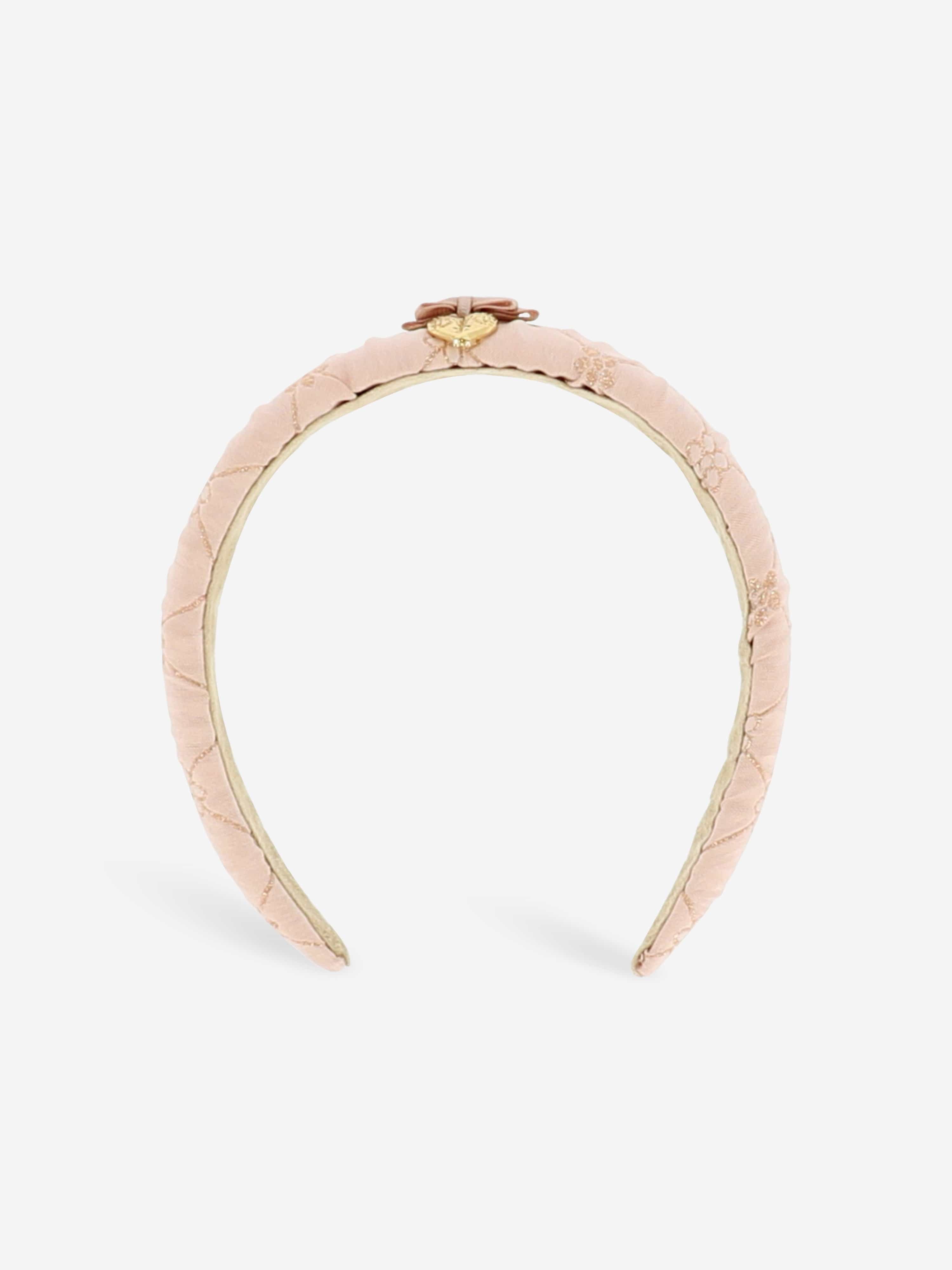 Angels Face Girls Helga Flower Headband in Pink