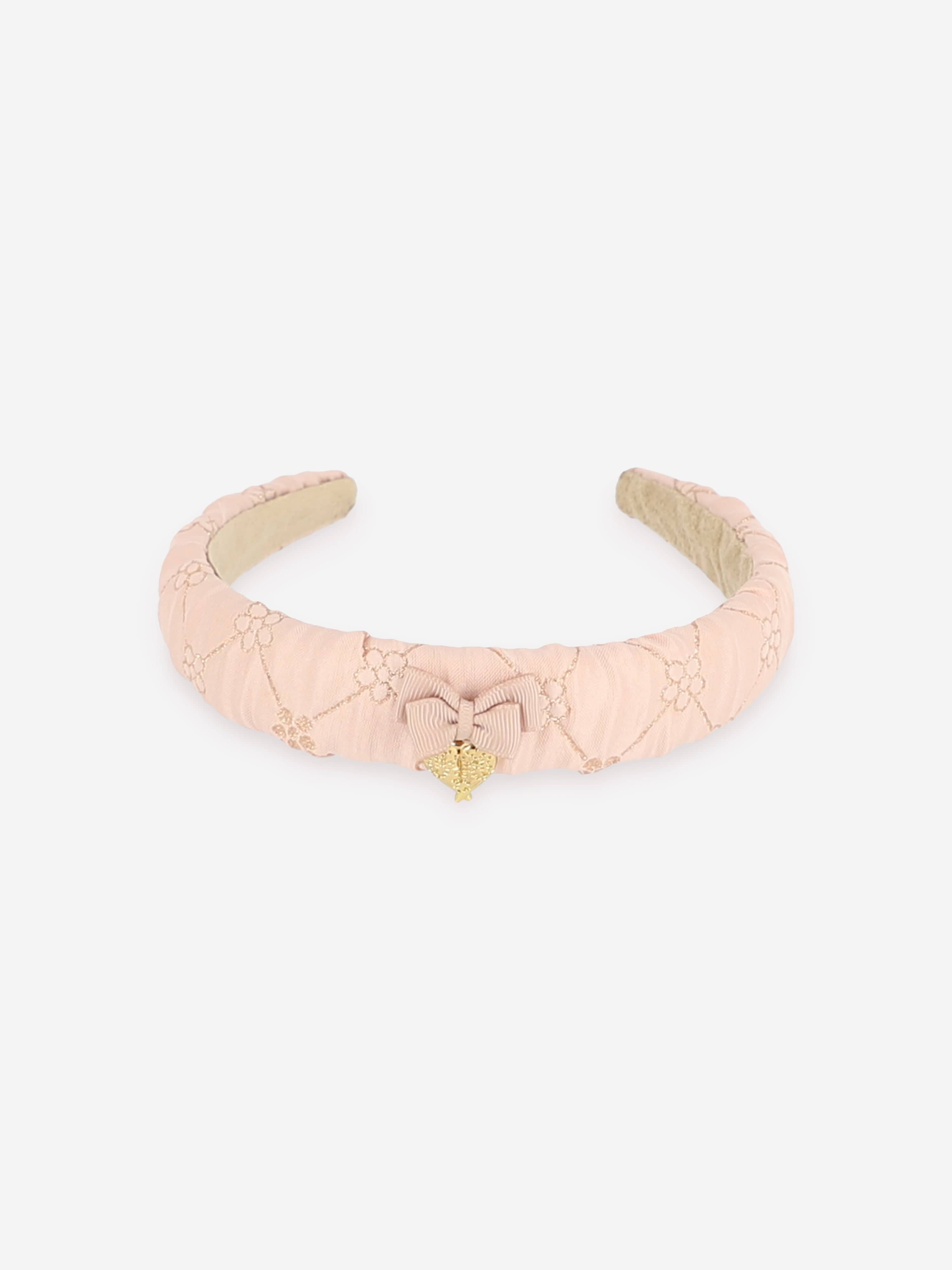 Angels Face Girls Helga Flower Headband in Pink