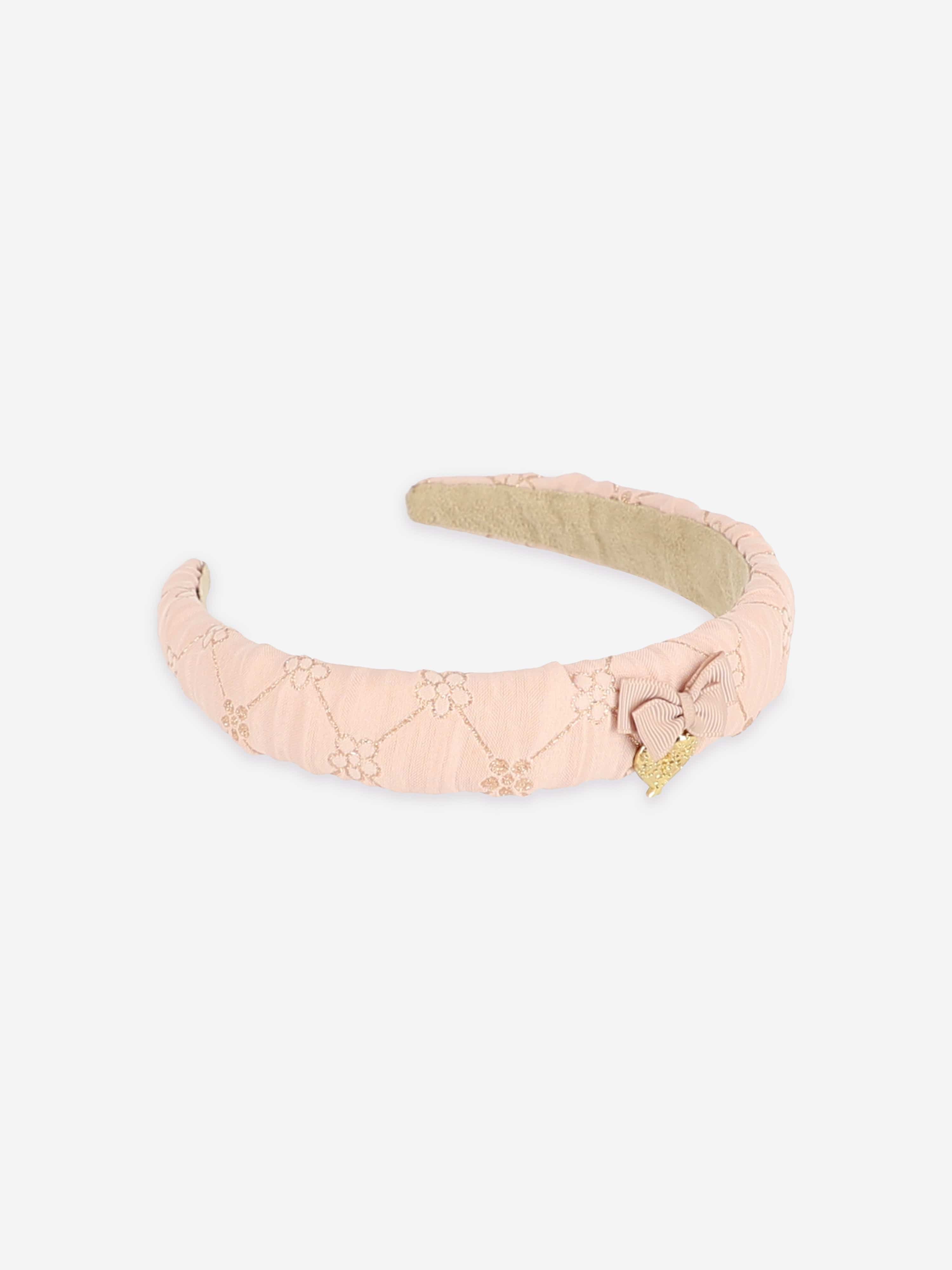 Angels Face Girls Helga Flower Headband in Pink