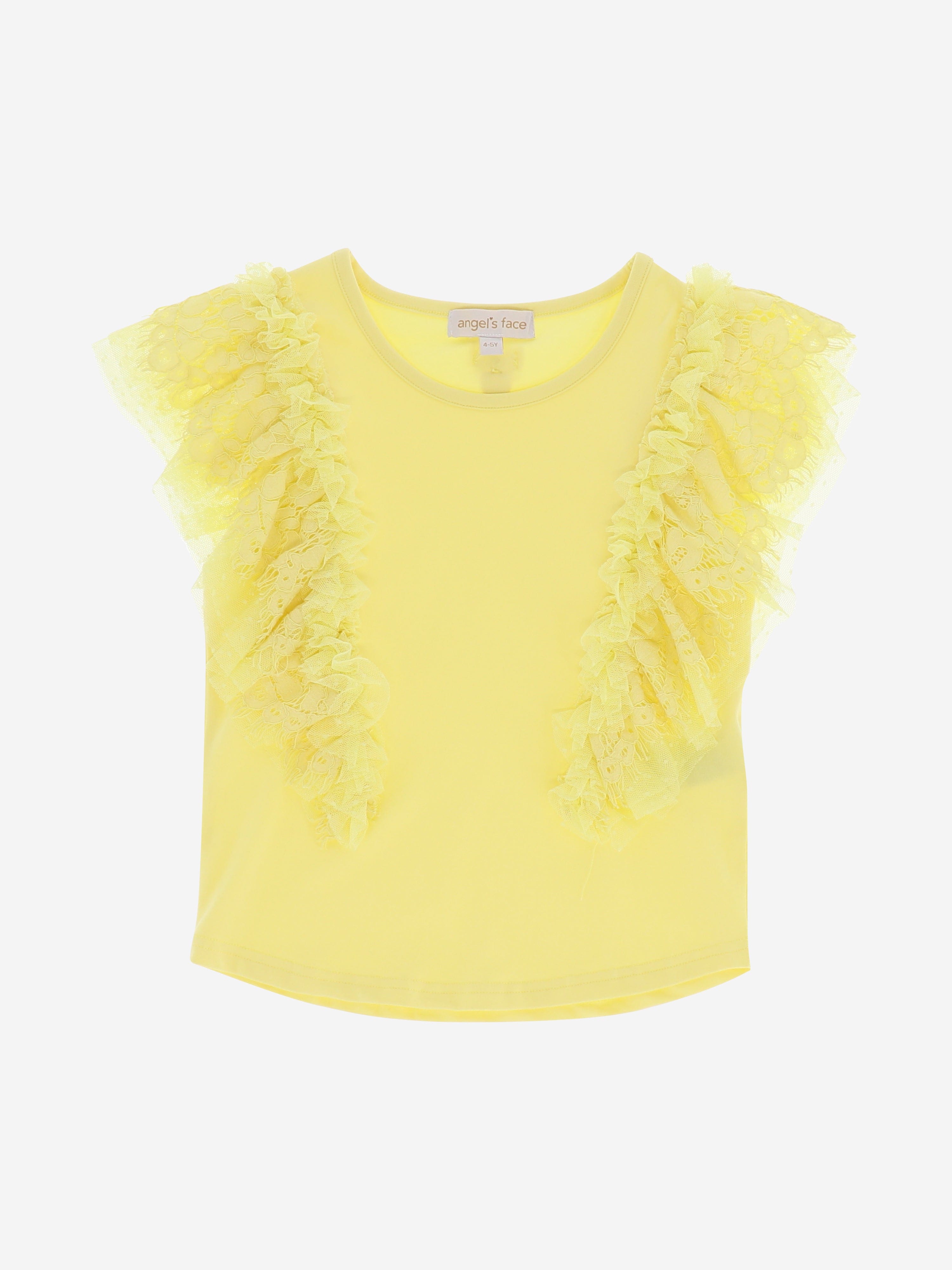 Angels Face Girls Saige Vest Top in Yellow