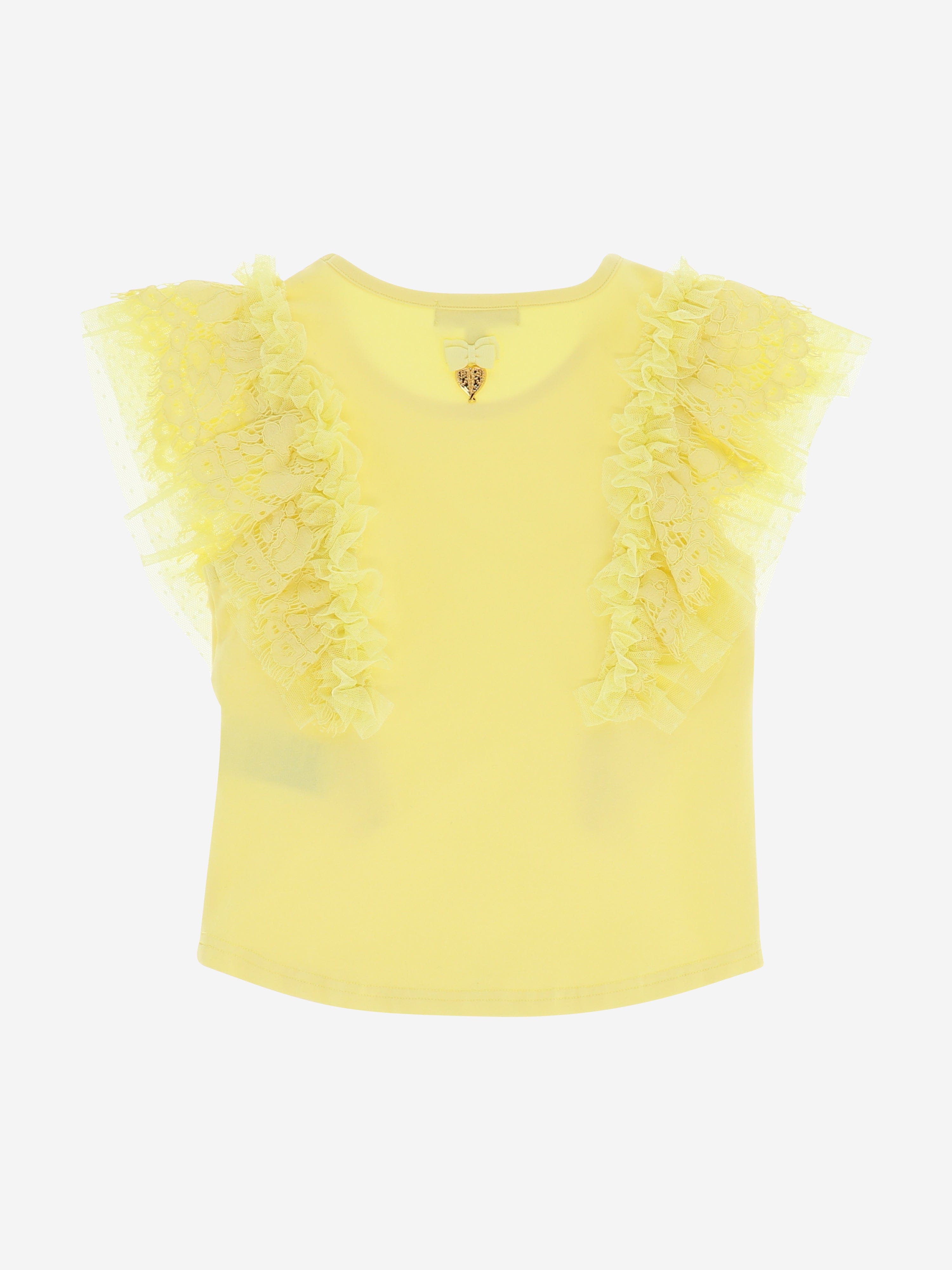 Angels Face Girls Saige Vest Top in Yellow