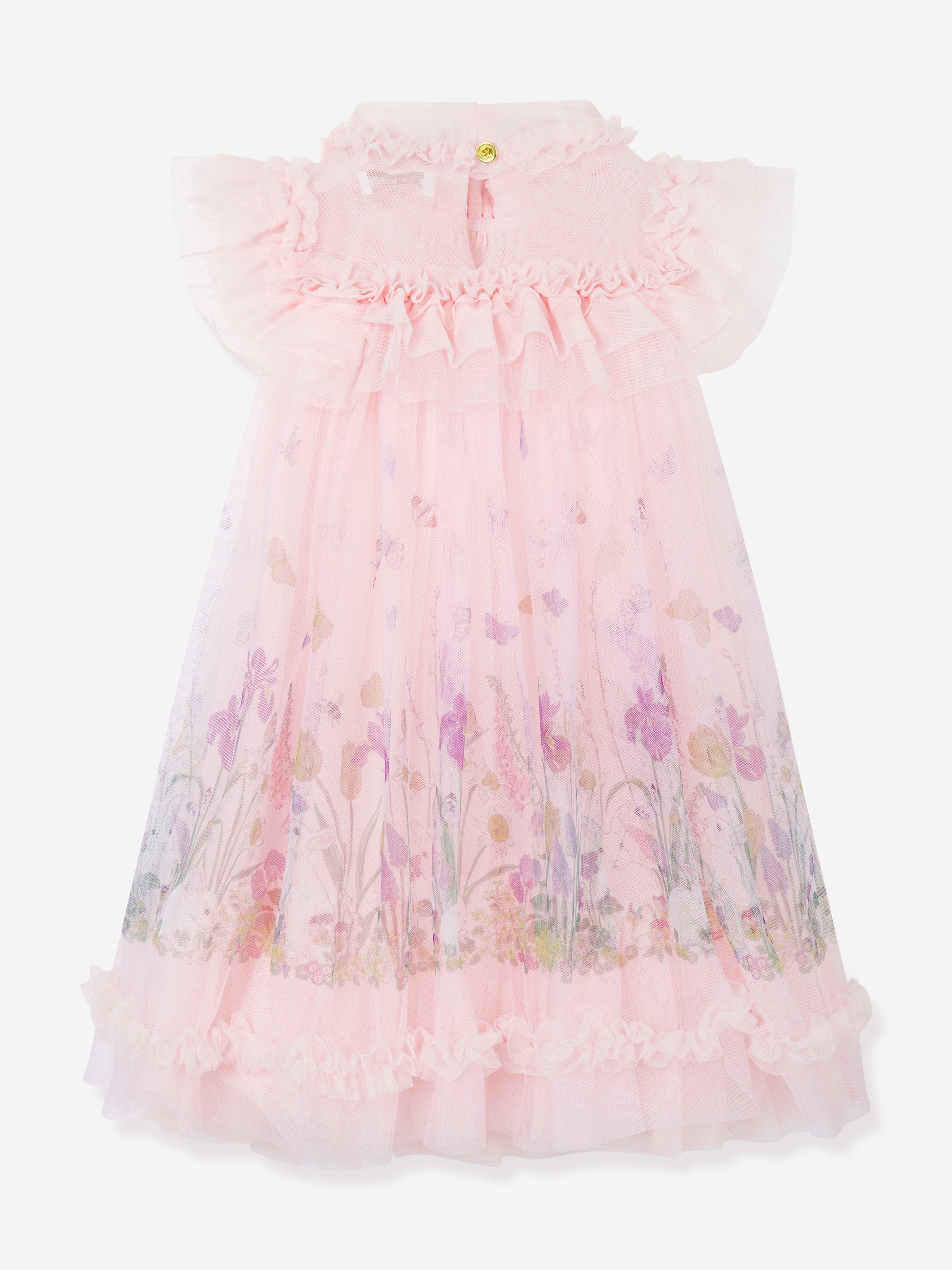 Girls Dominique Bunny Dress in Pink