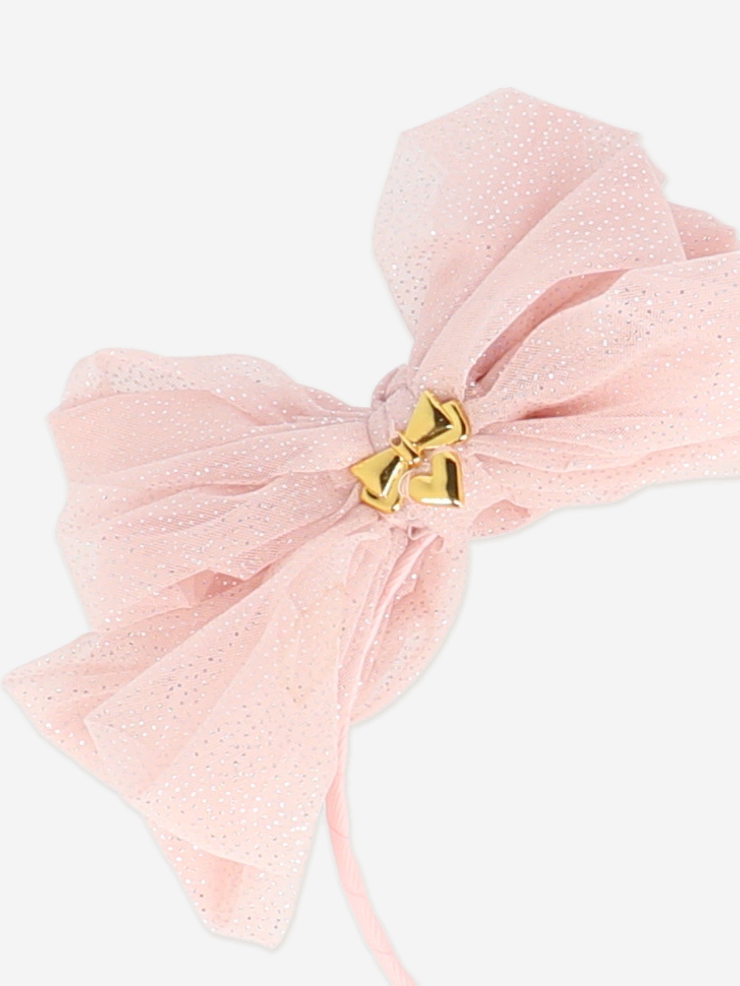 Angels Face Girls Gladys Sparkle Tulle Headband in Pink