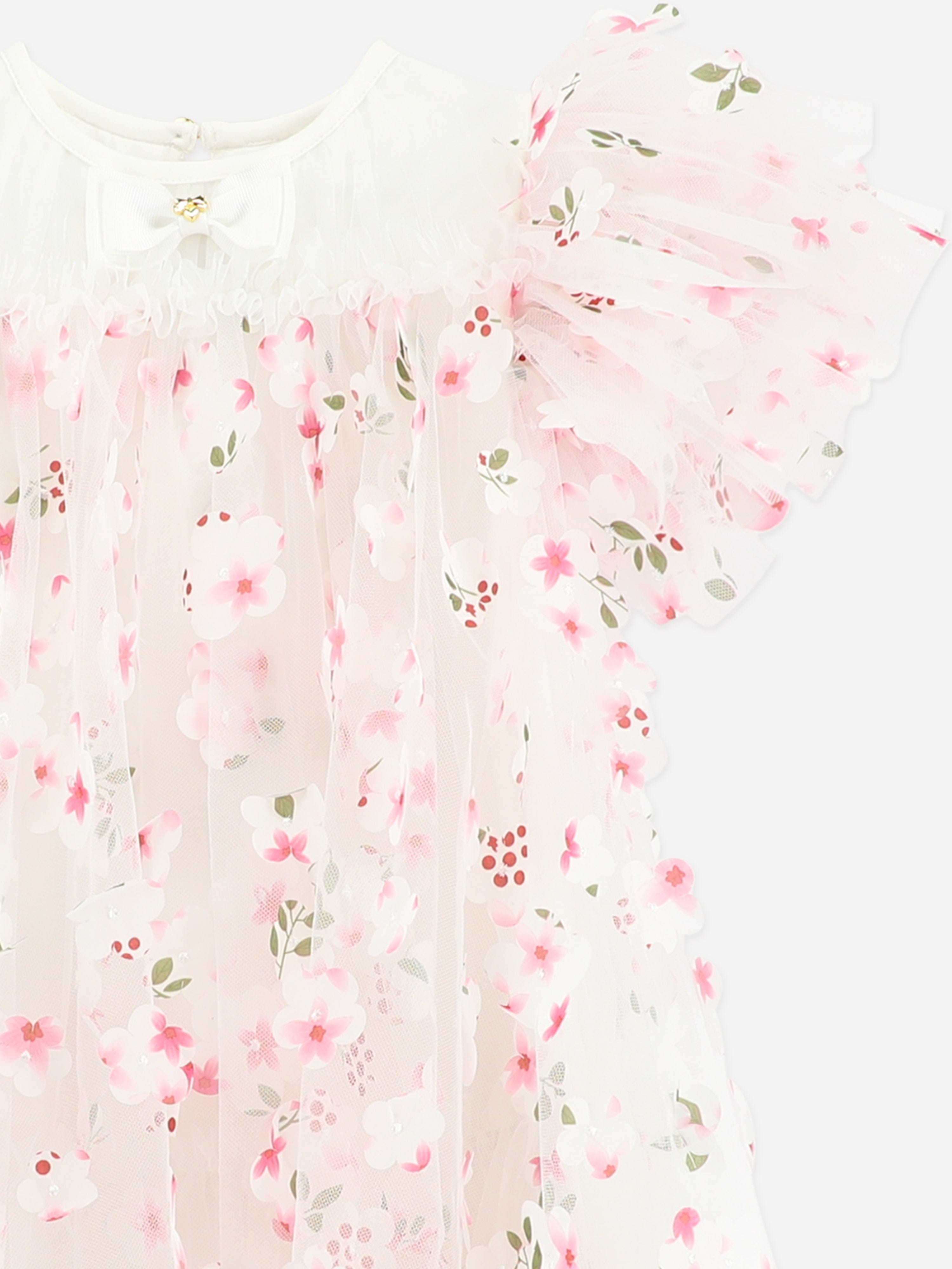 Angels Face Girls Marlowe Petal Tulle Dress in White