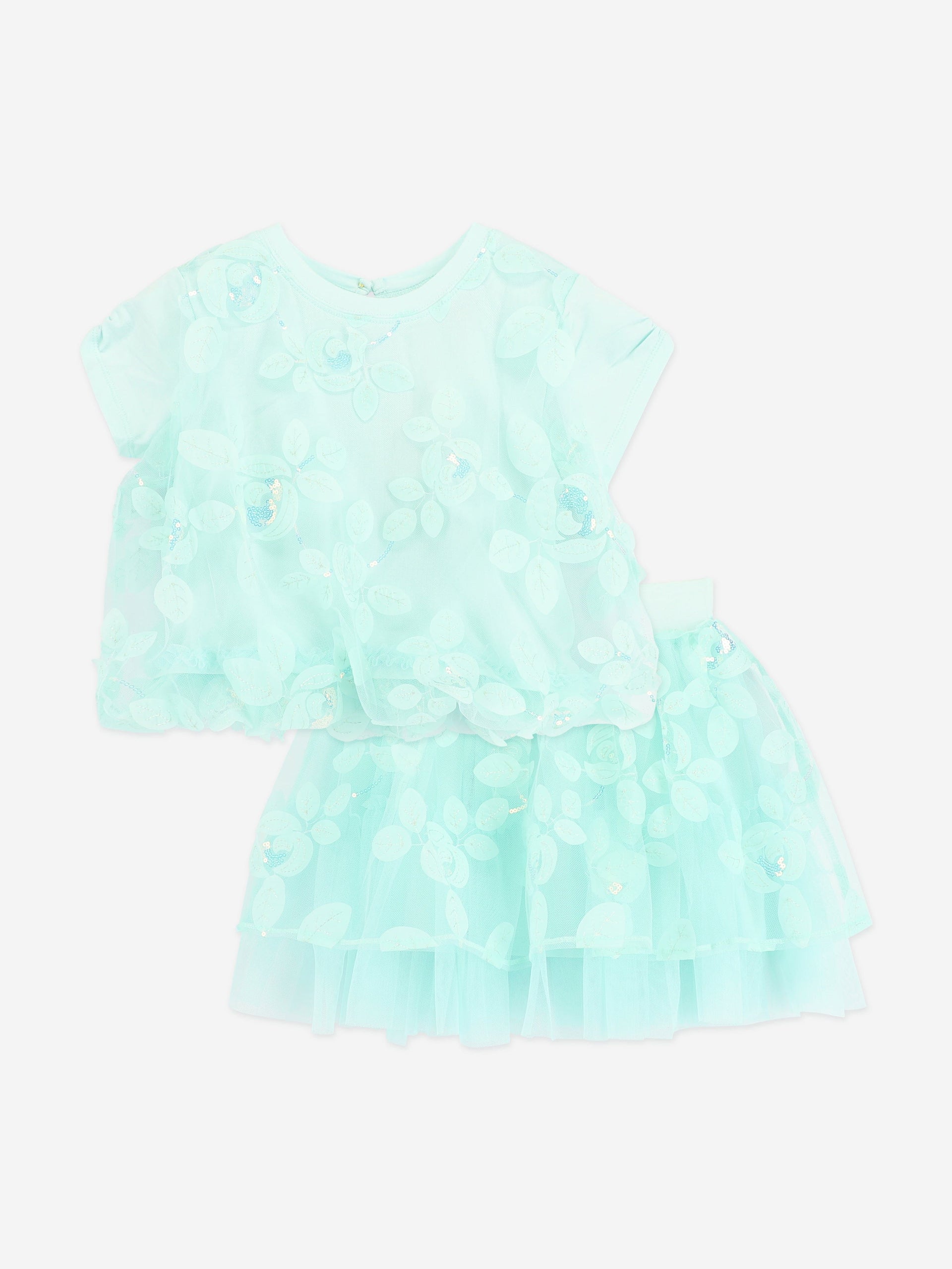 Angels Face Michelle Embroidered 3D Bud Skirt Set