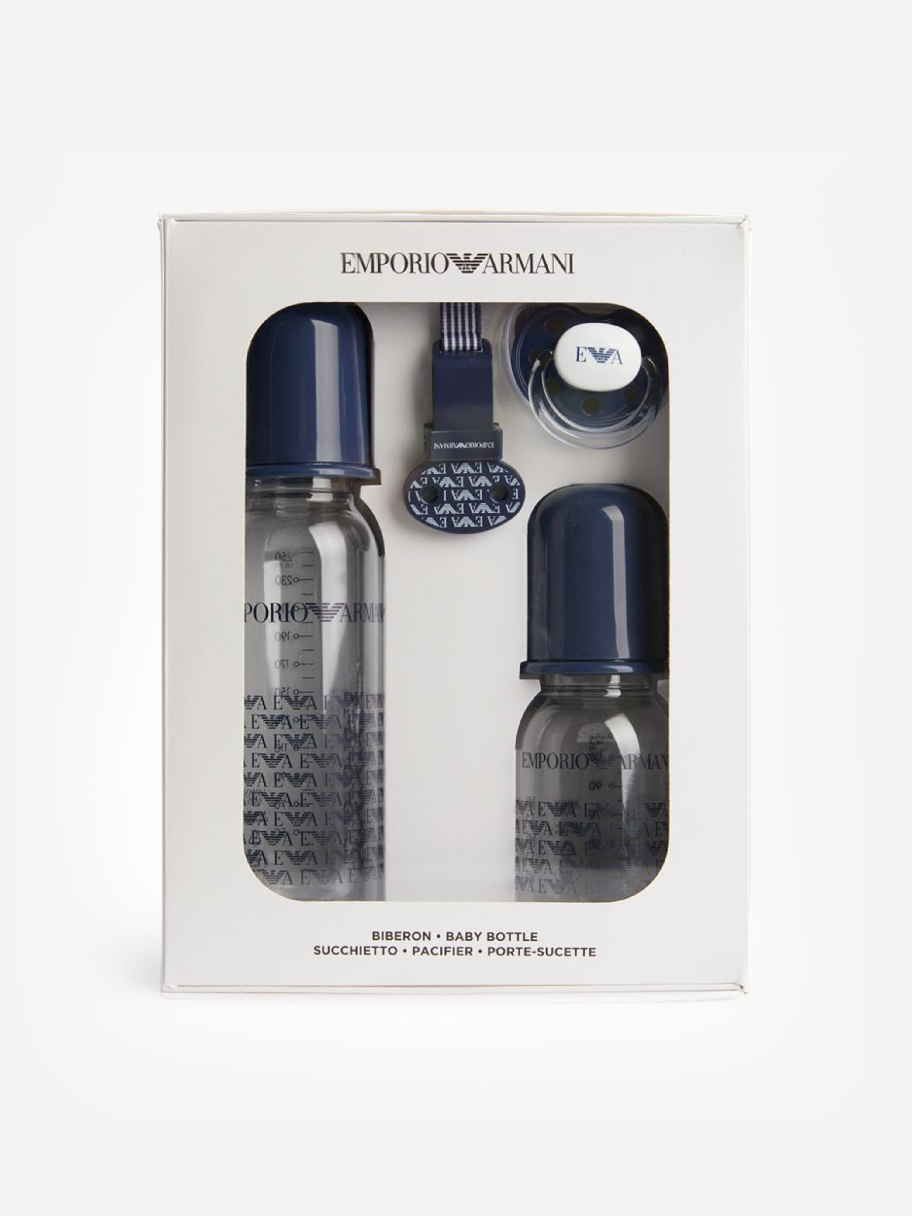 Emporio Armani Baby Boys Bottles & Dummy Set