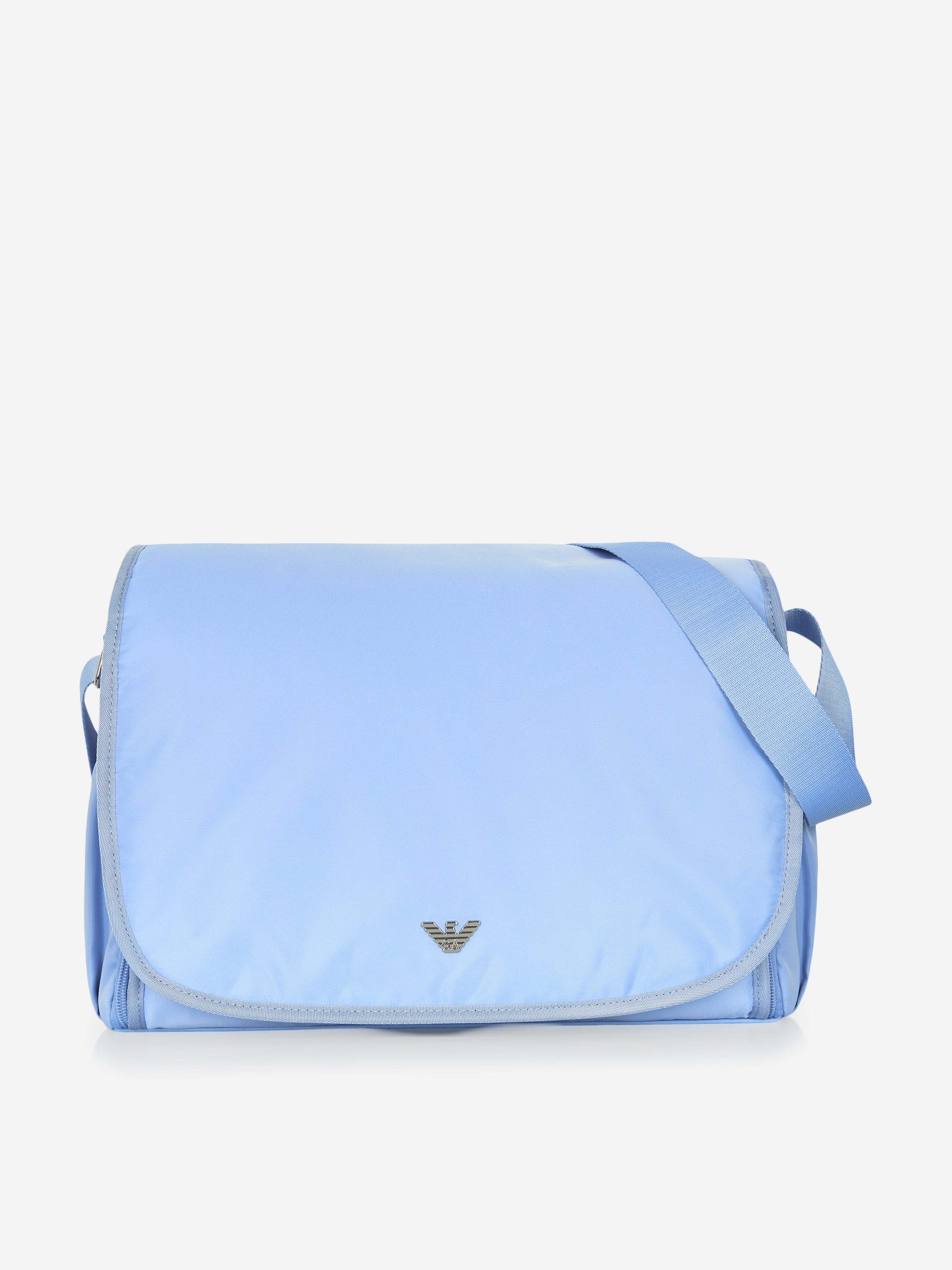 Emporio Armani Baby Logo Changing Bag in Blue (36cm)