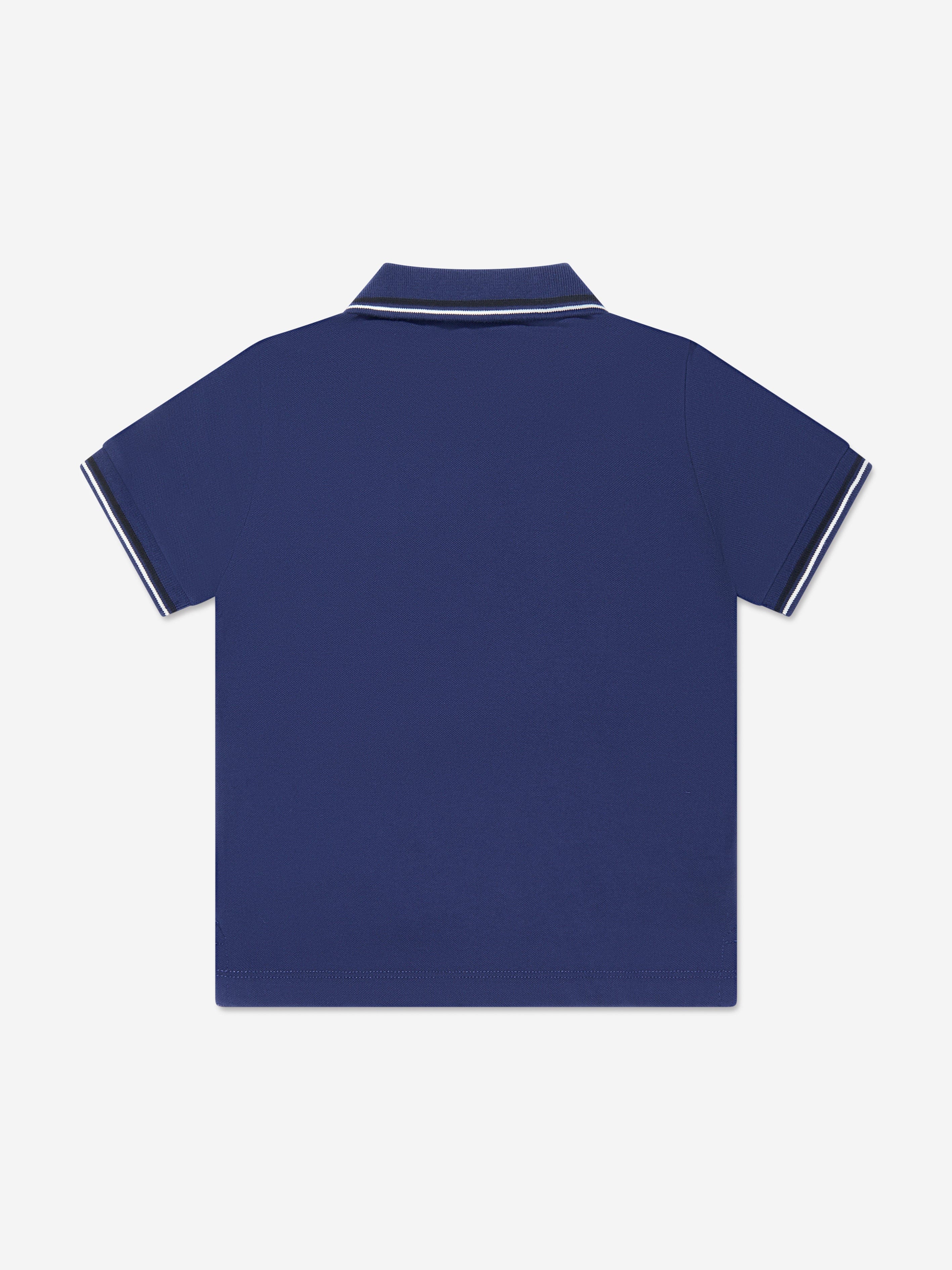 Emporio Armani Boys Logo Polo Shirt In Blue