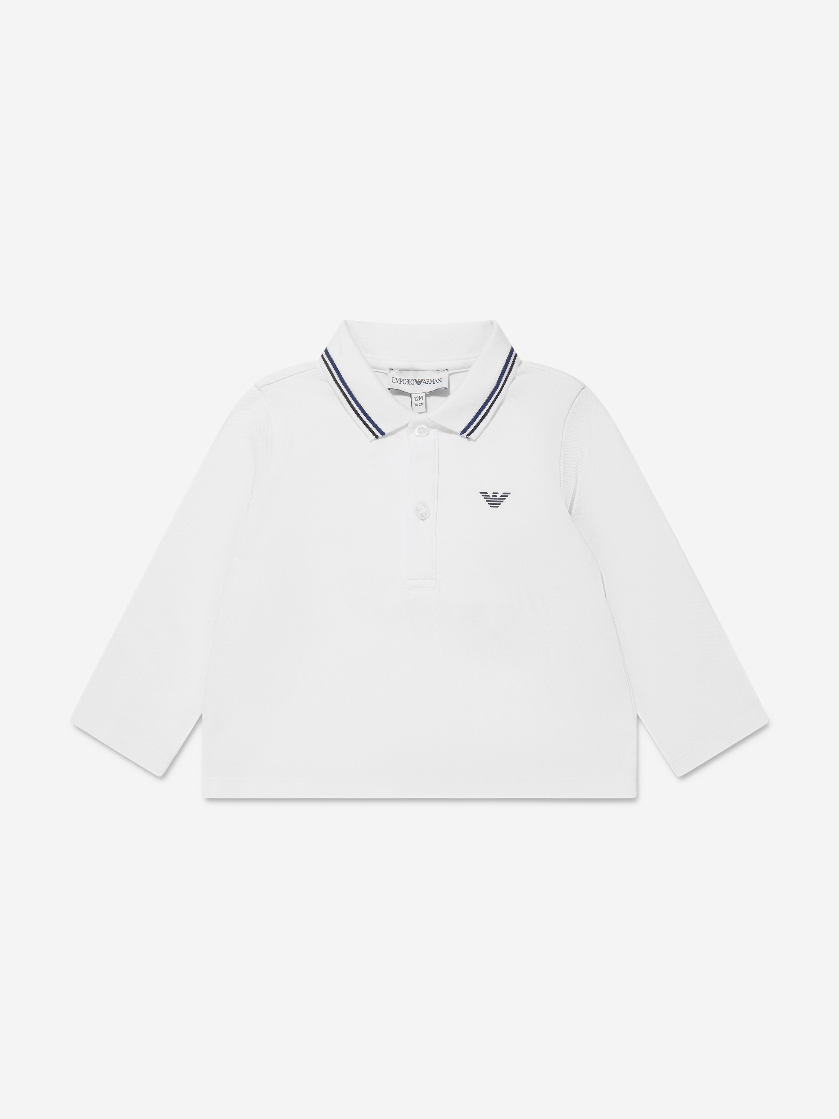 Emporio Armani Baby Boys Long Sleeve Polo Shirt