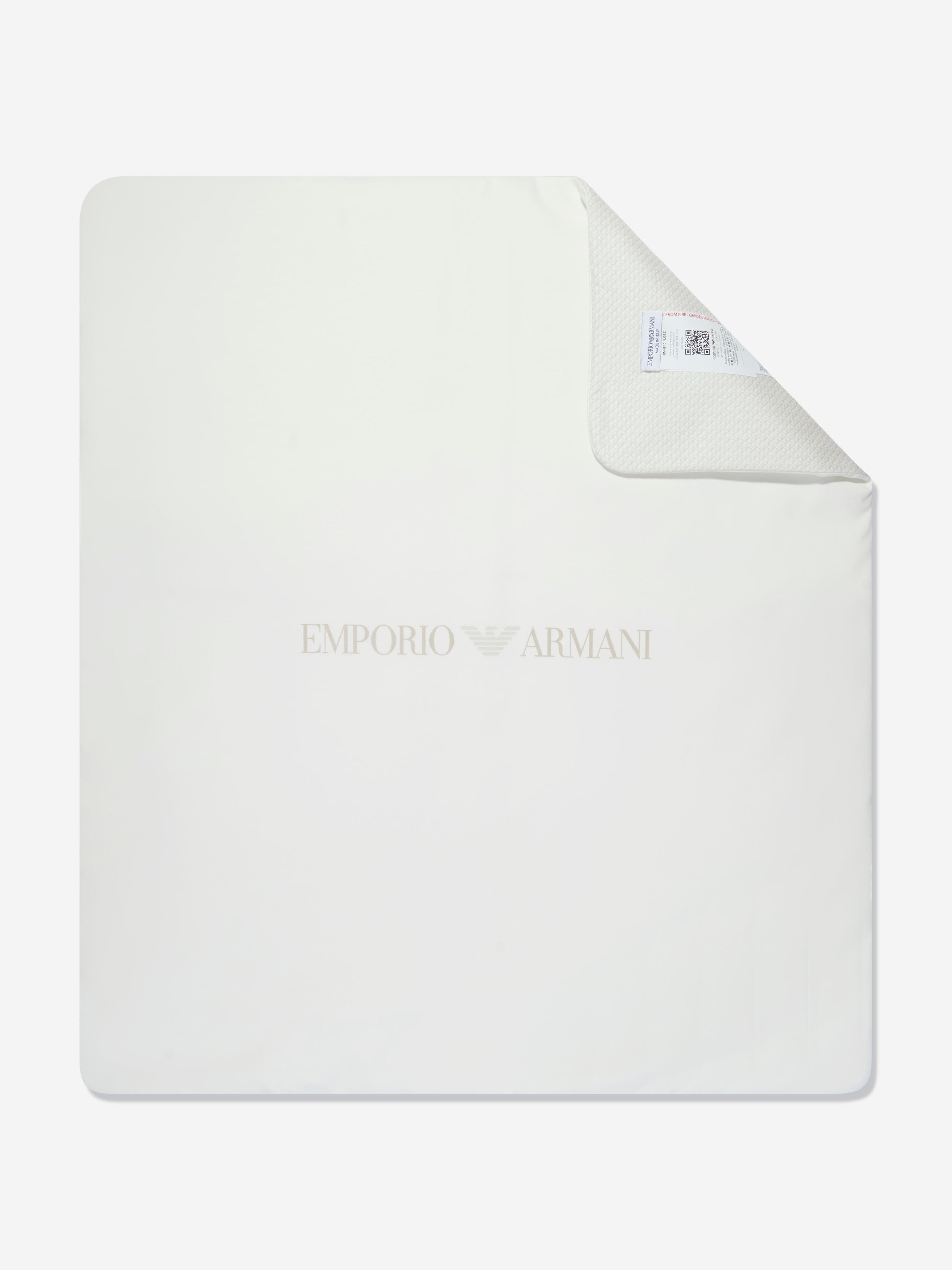 Emporio Armani Baby Logo Print Blanket (W:75cm)