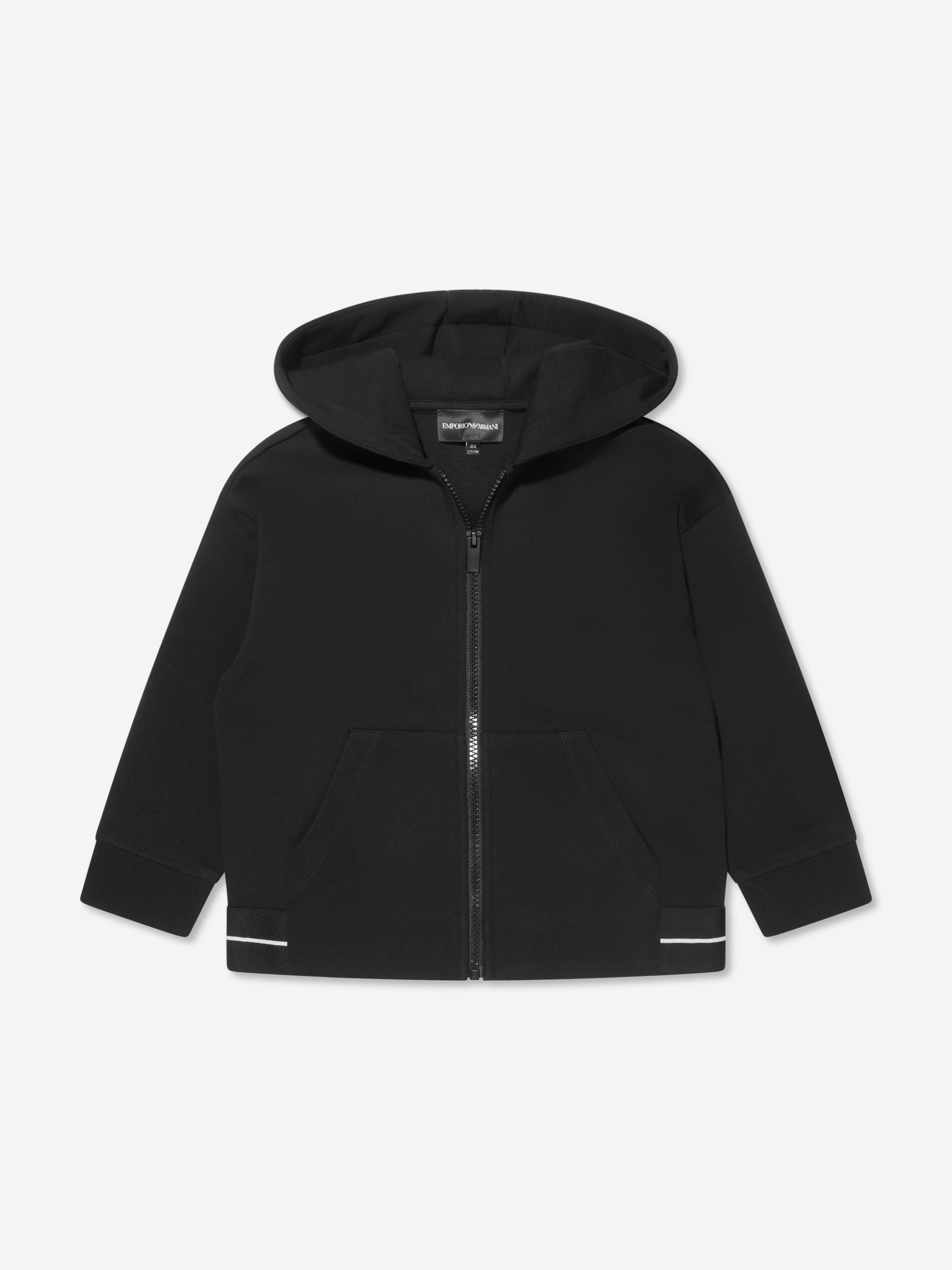 Emporio Armani Boys Logo Trim Zip Up Tracksuit