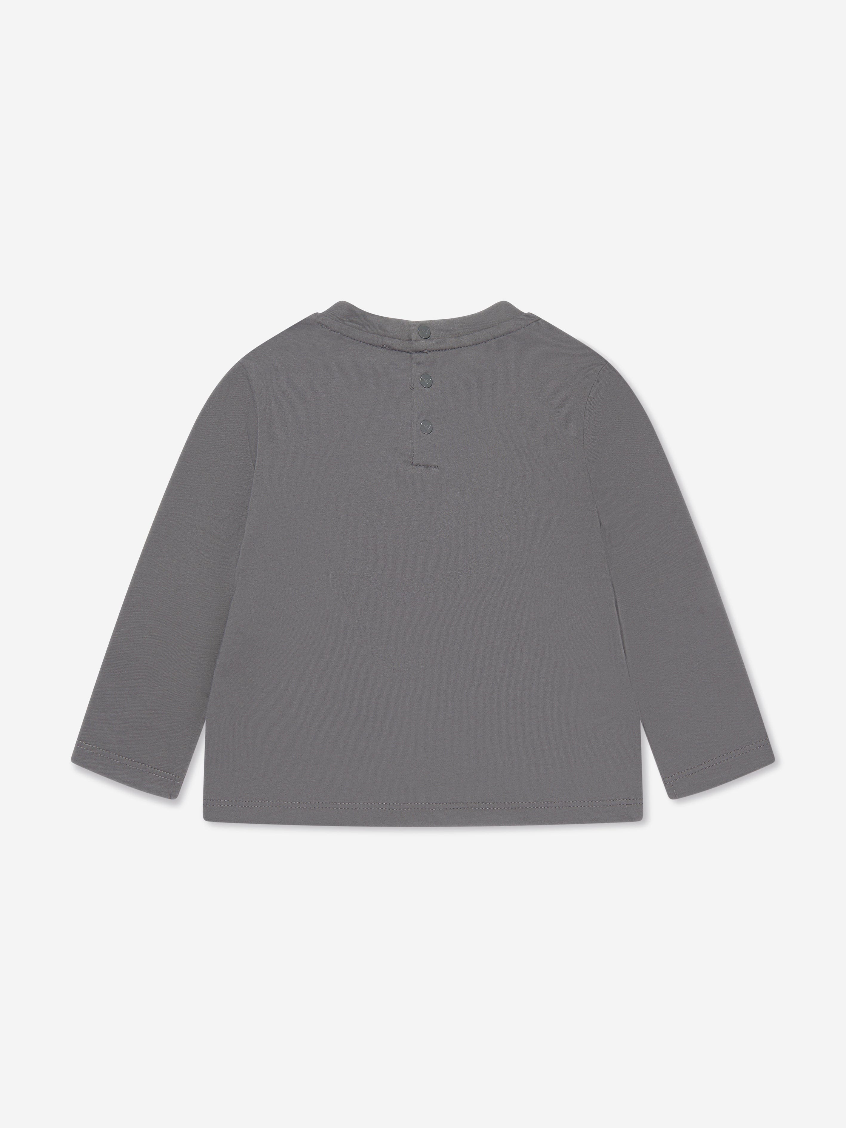 Emporio Armani Baby Boys Long Sleeve Logo T-Shirt