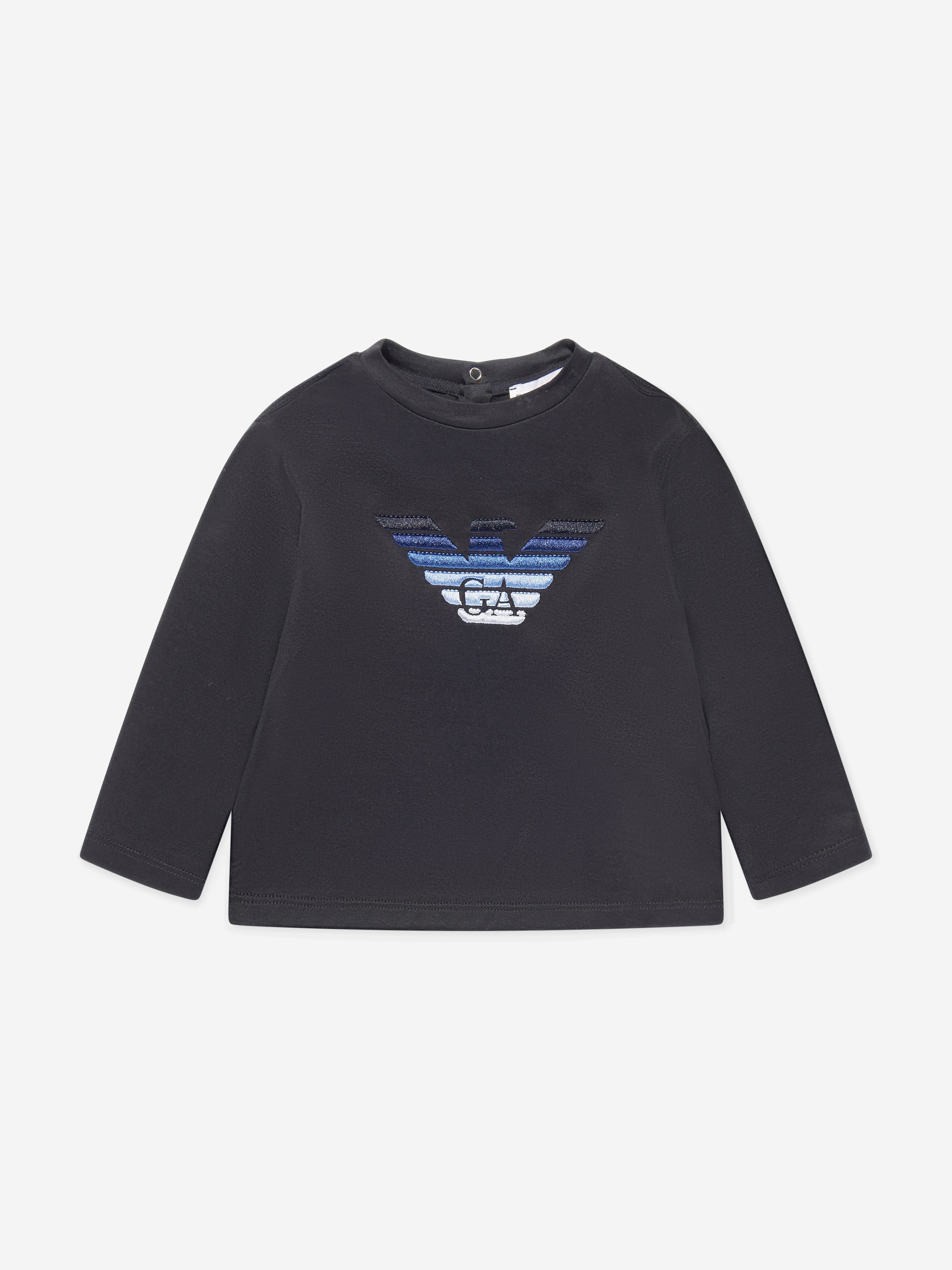 Emporio Armani Baby Boys Long Sleeve Logo T-Shirt