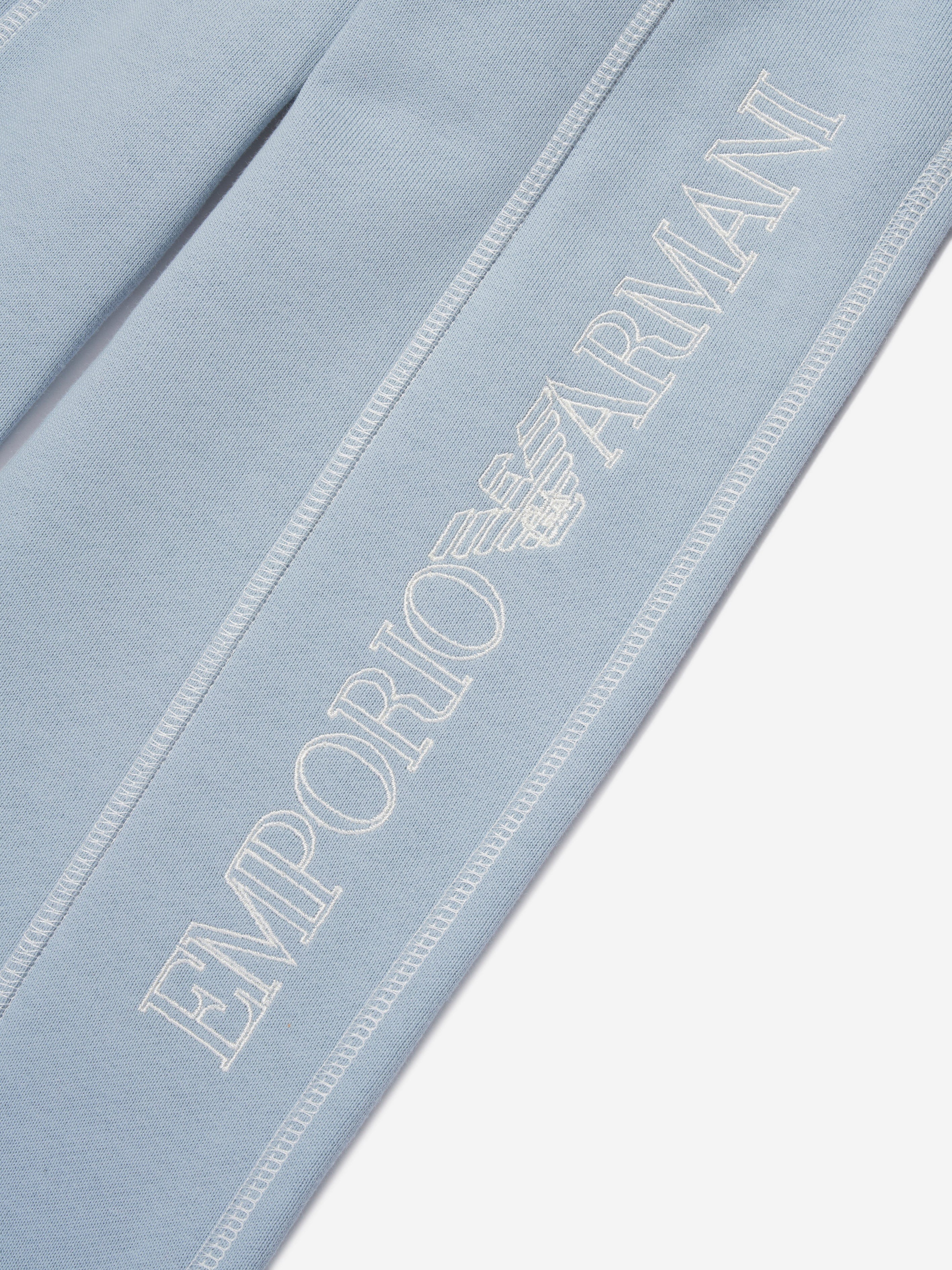 Emporio Armani Boys Logo Joggers in Blue