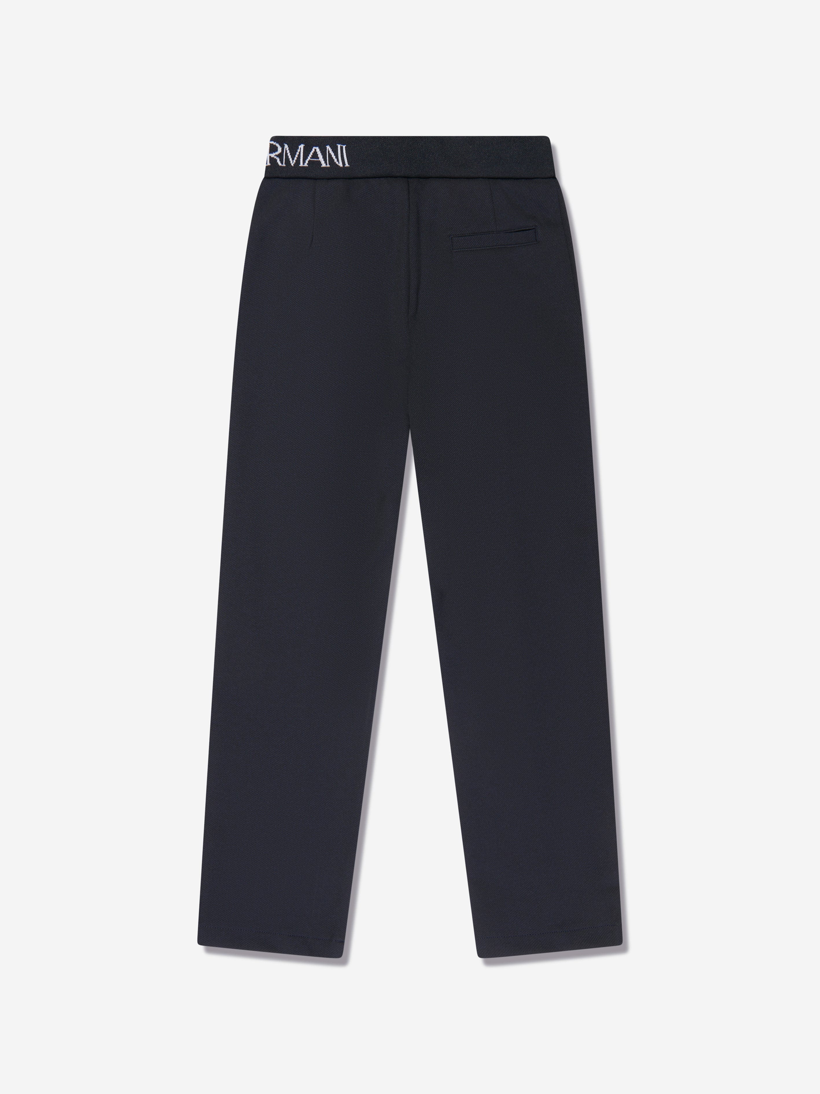 Emporio Armani Boys Logo Trousers in Navy