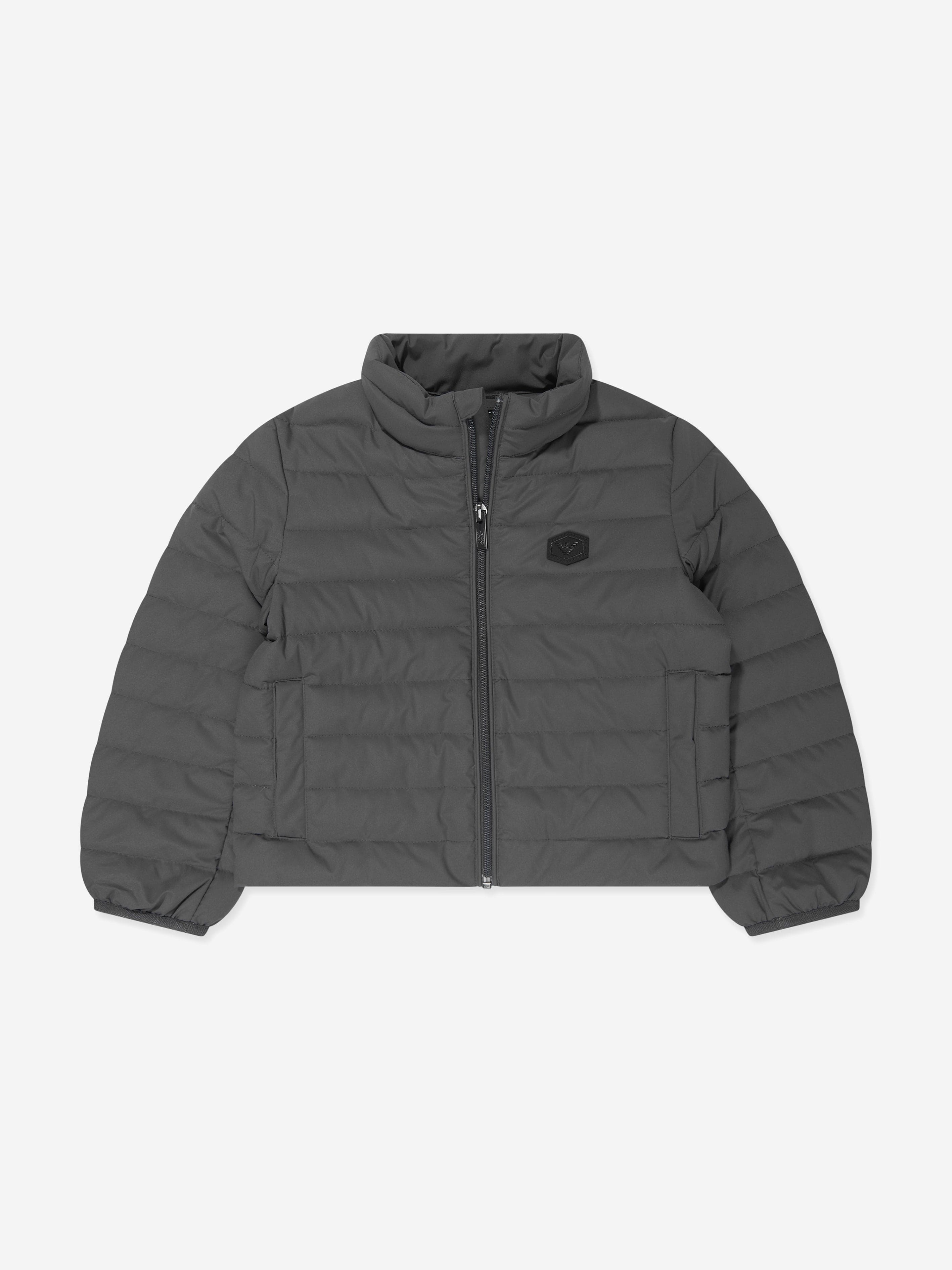 Emporio Armani Boys Down Padded Jacket in Grey