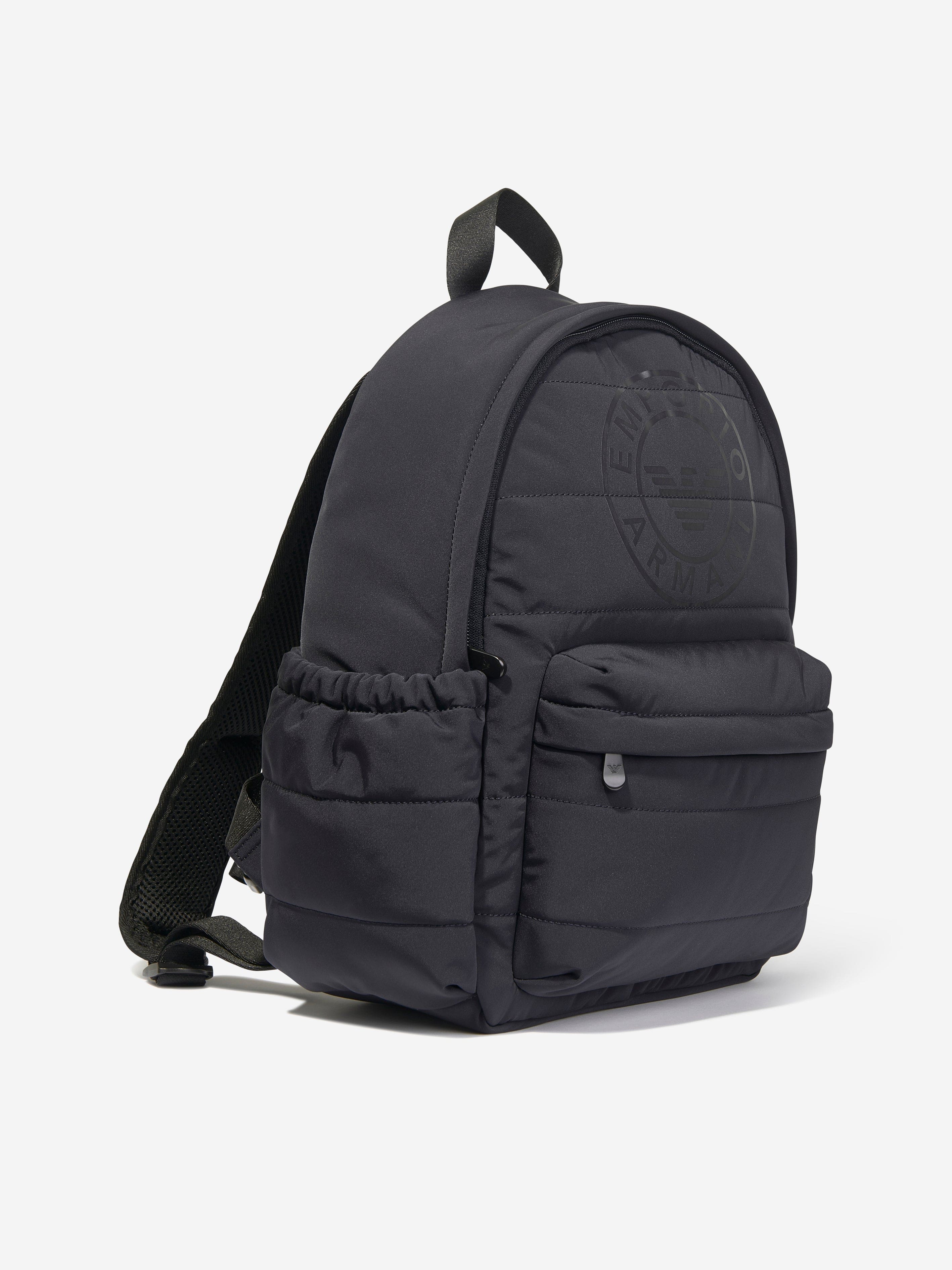 Emporio Armani Boys Logo Backpack in Navy (37cm)