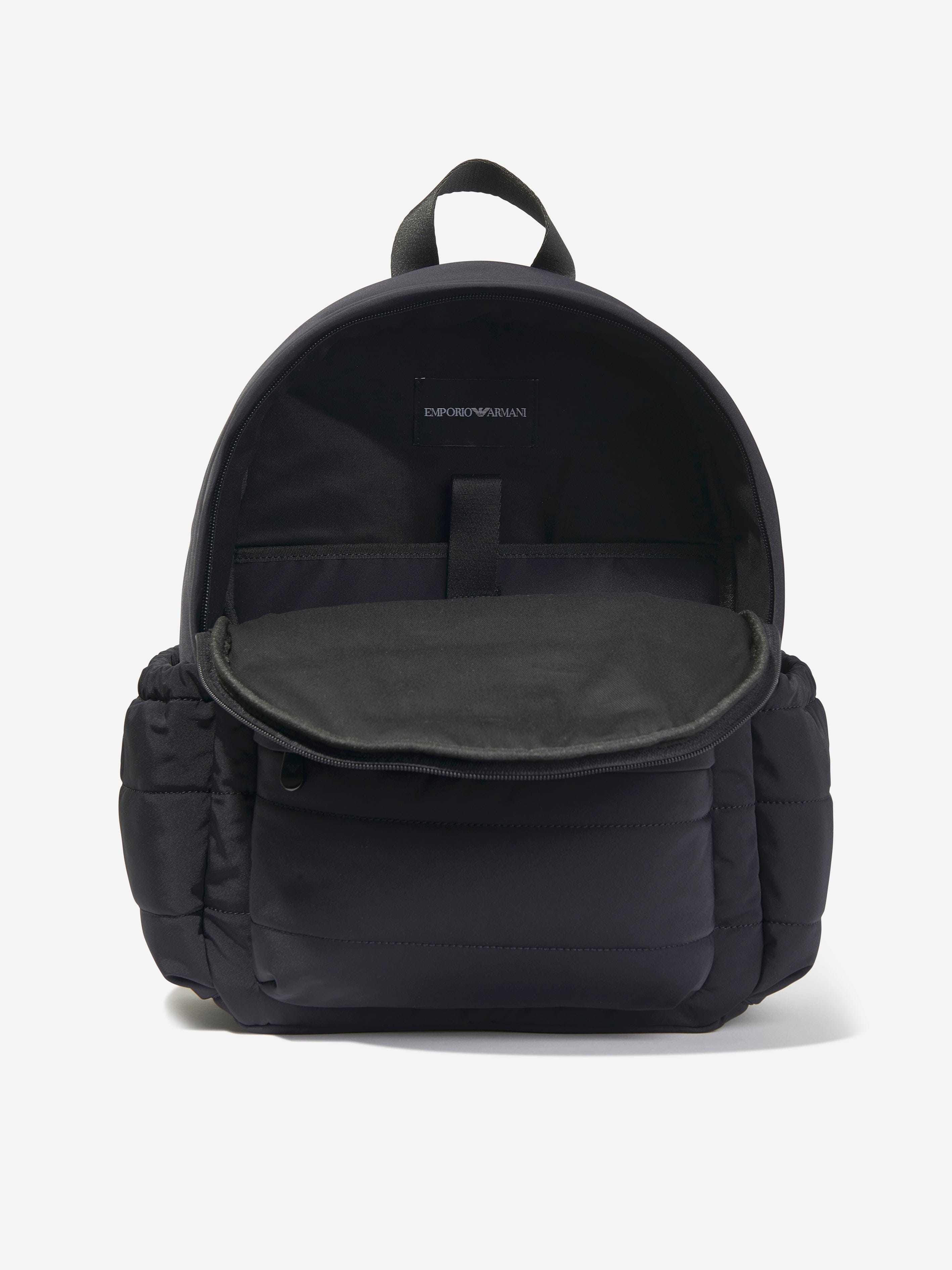 Emporio Armani Boys Logo Backpack in Navy (37cm)