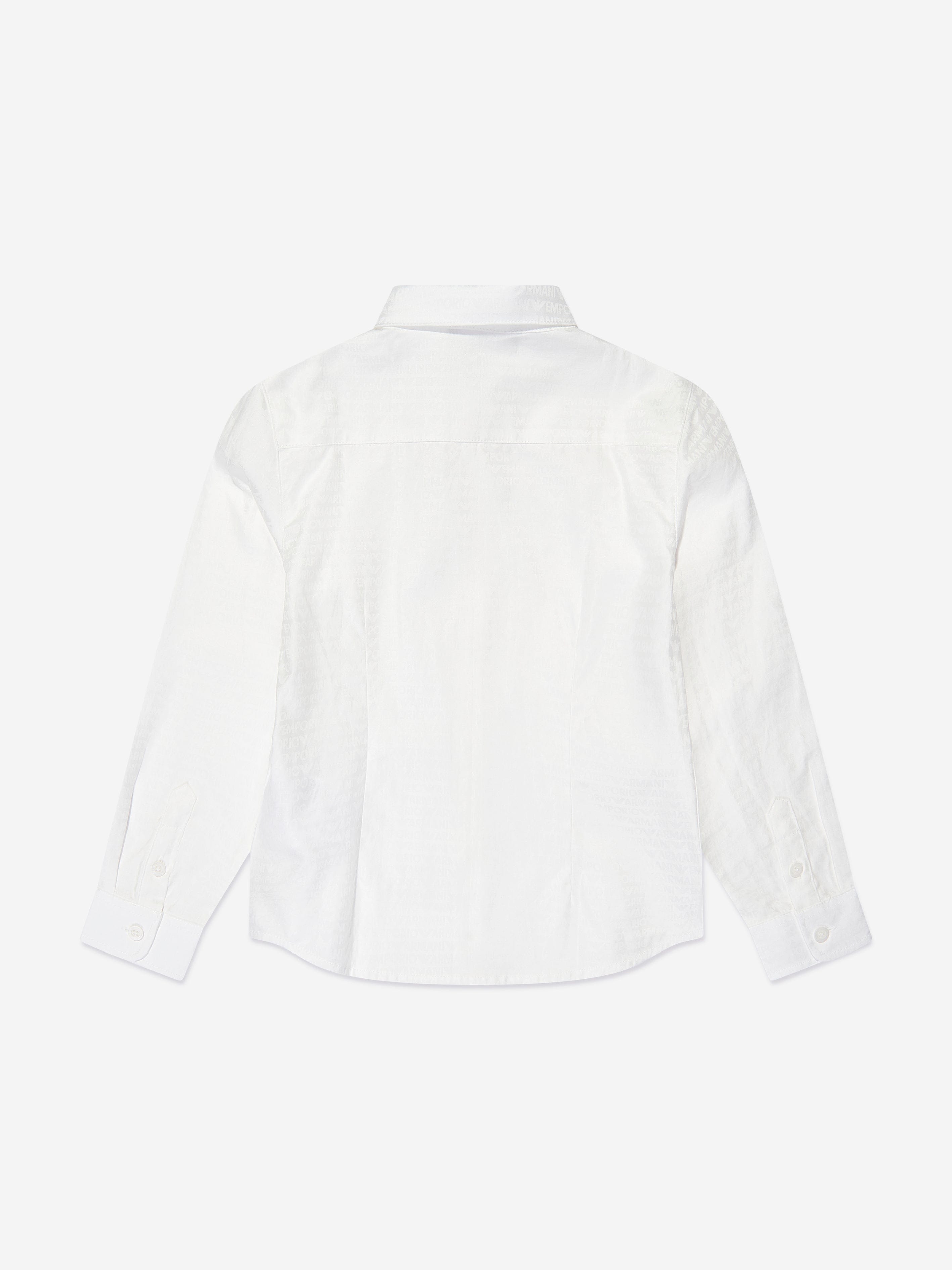 Emporio Armani Boys Logo Shirt in White