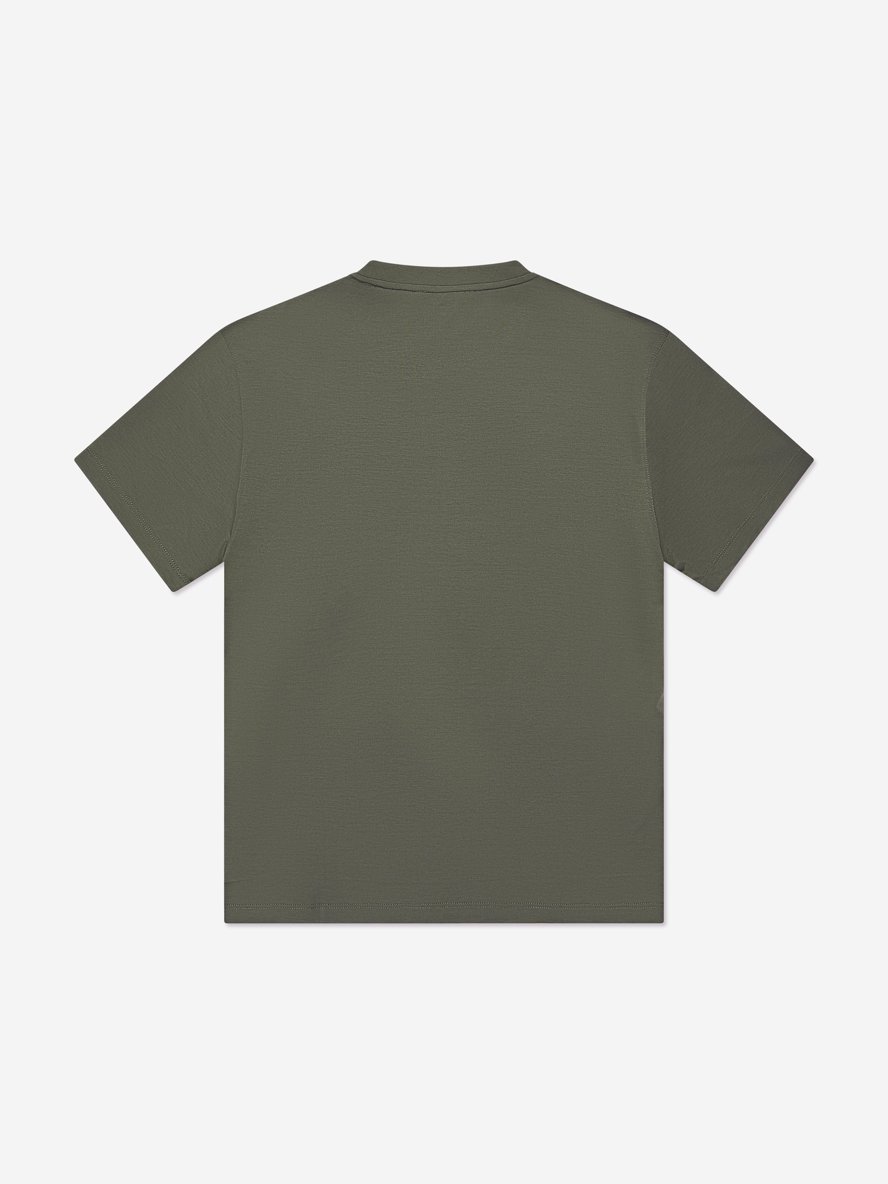 Emporio Armani Boys Logo T-Shirt in Green