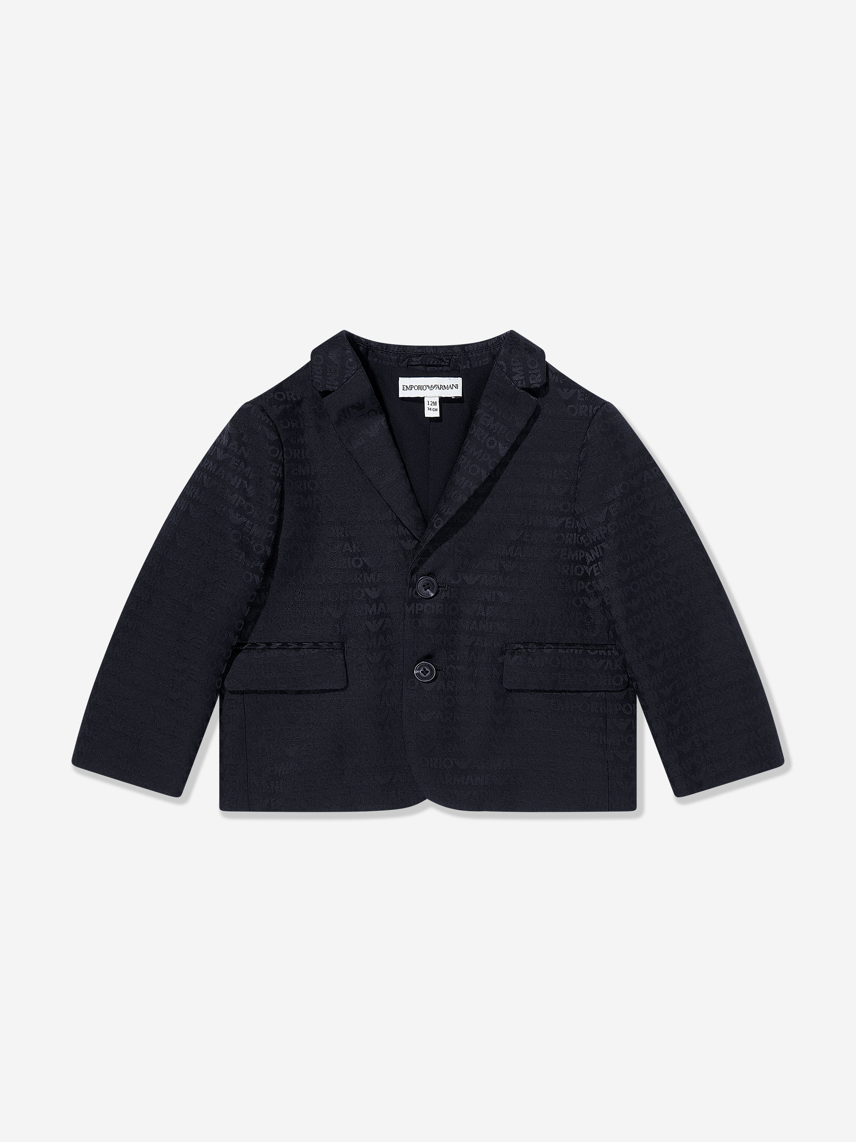 Baby Boys Logo Blazer in Navy