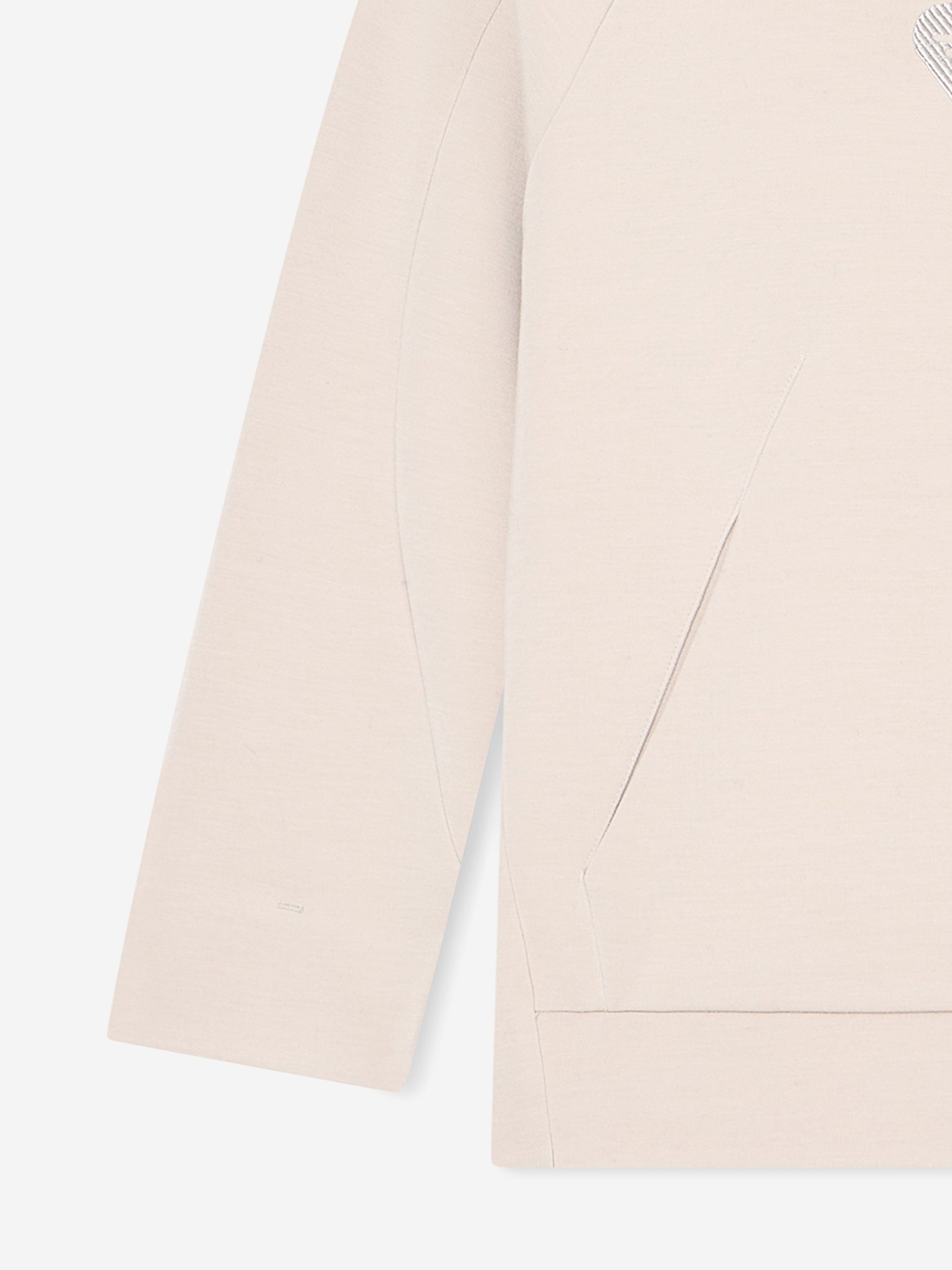 Emporio Armani Boys Logo Hoodie in Ivory