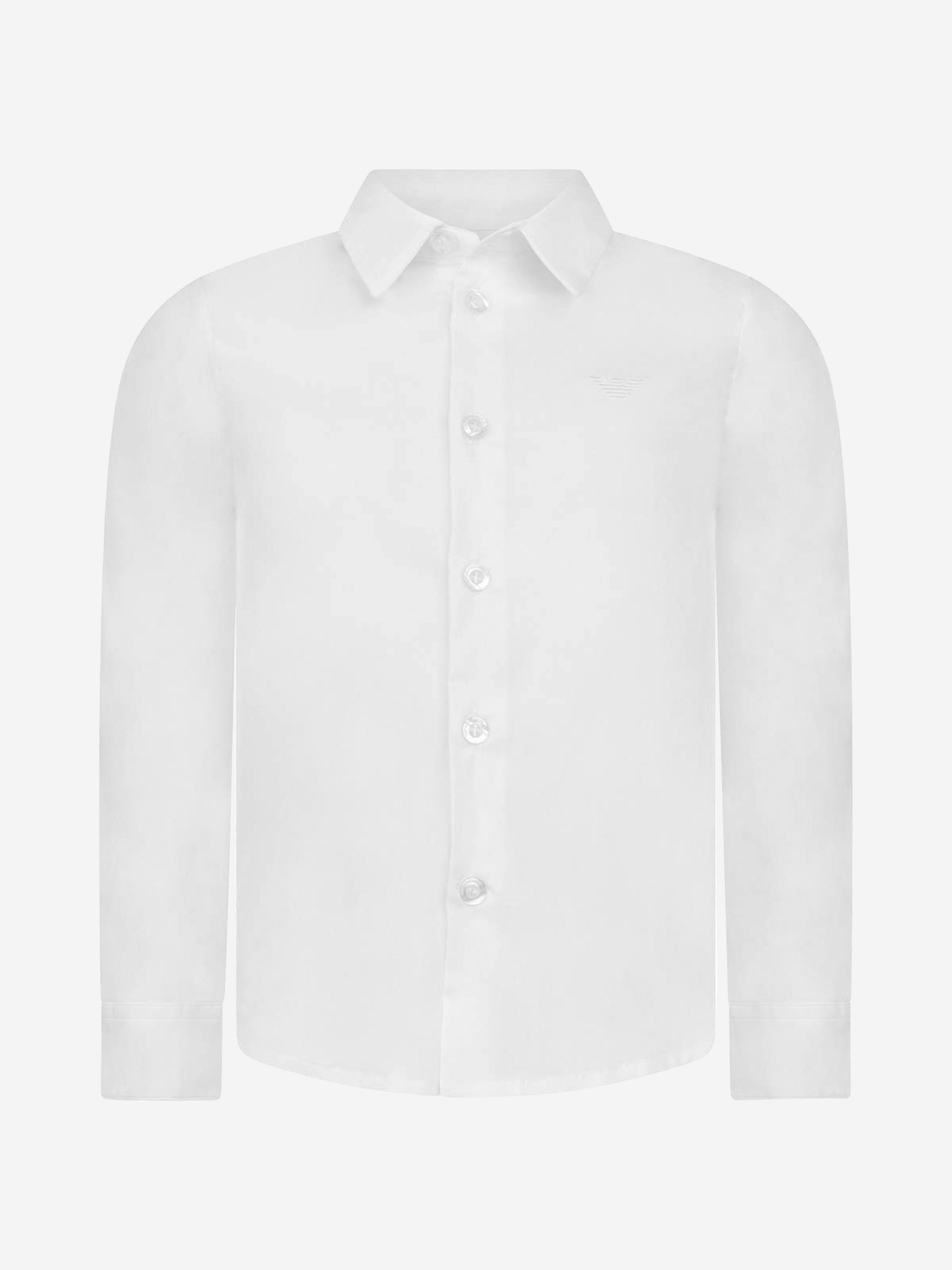 Emporio Armani Cotton Long Sleeve Branded Shirt