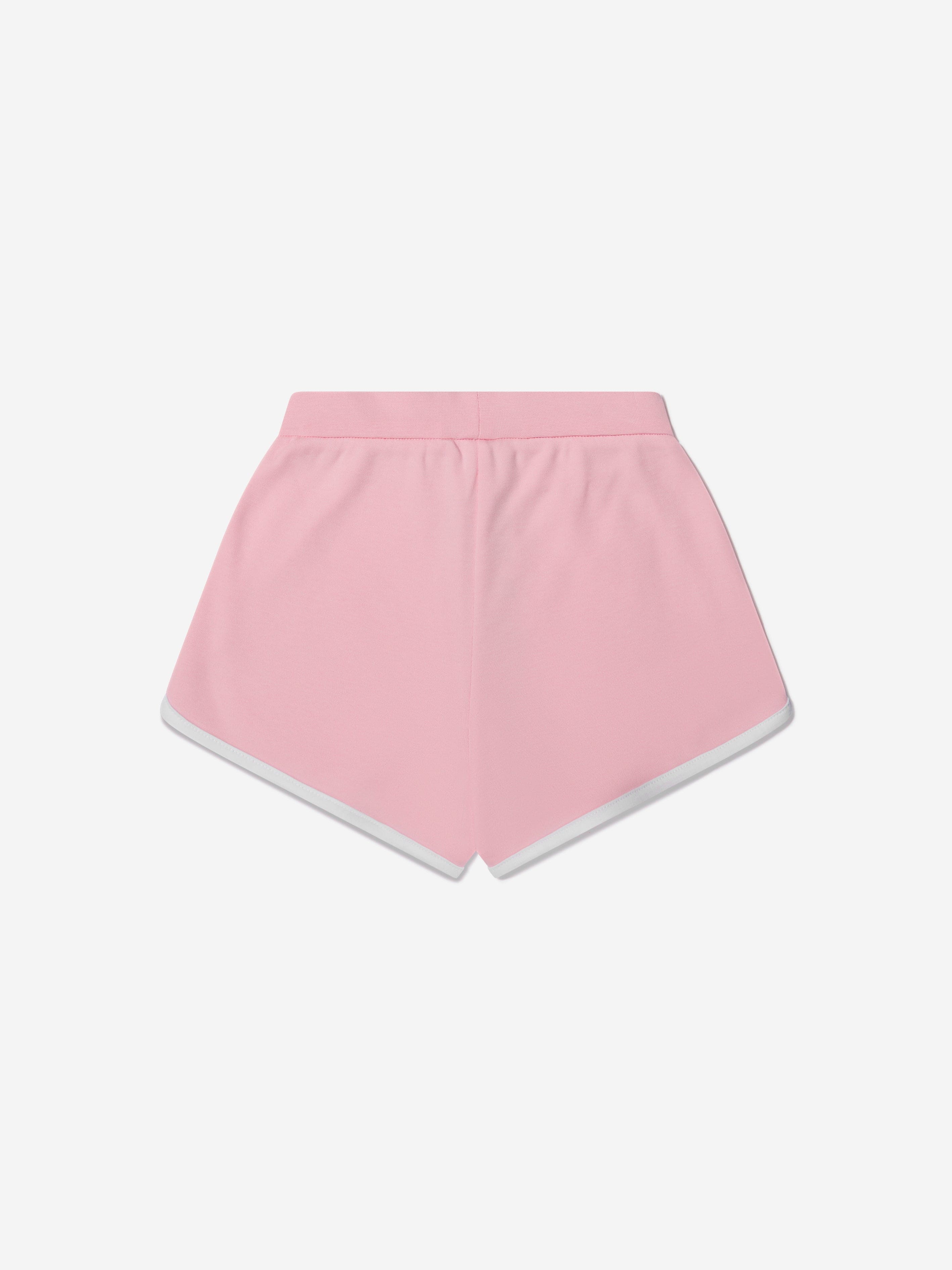 Emporio Armani Girls Cotton Logo Print Shorts