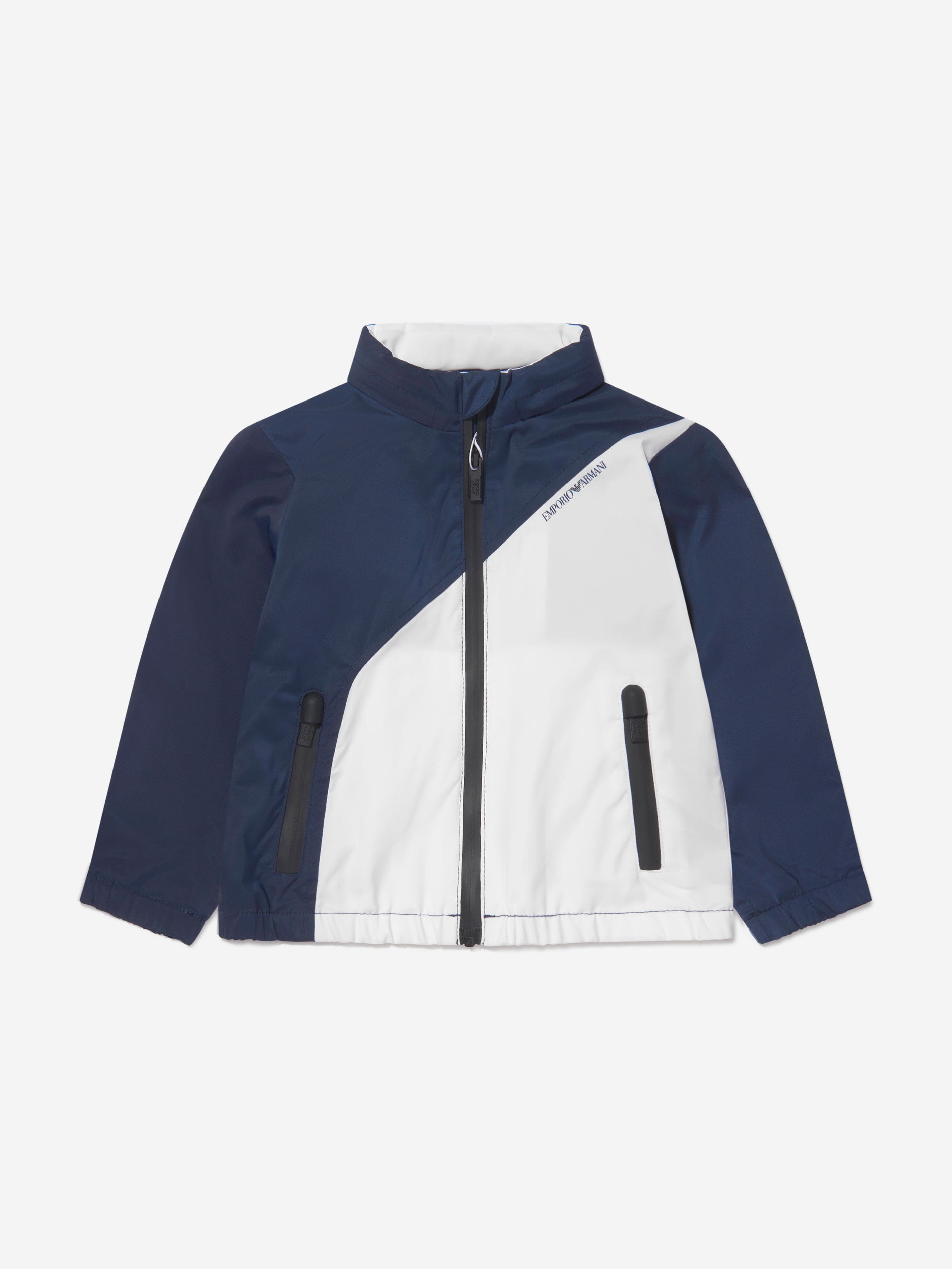 Emporio Armani Baby Boys Jacket With Detachable Hood