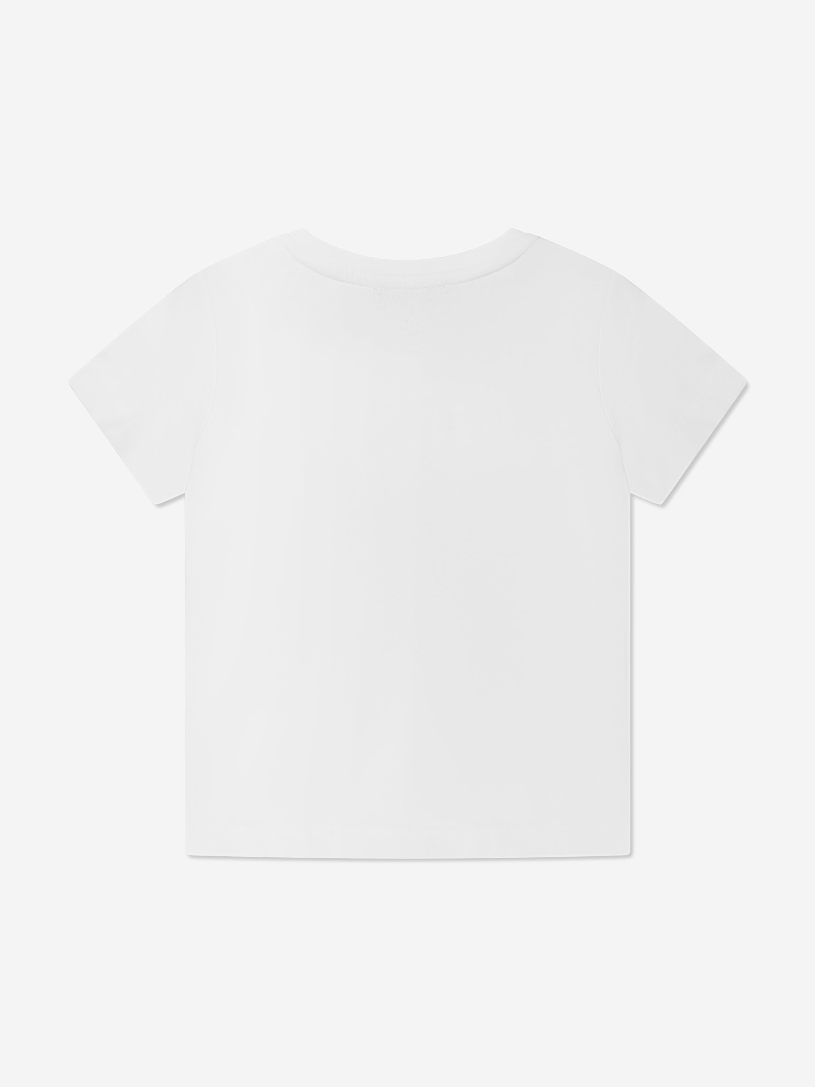 Emporio Armani Girls Diamante Logo T-Shirt In White