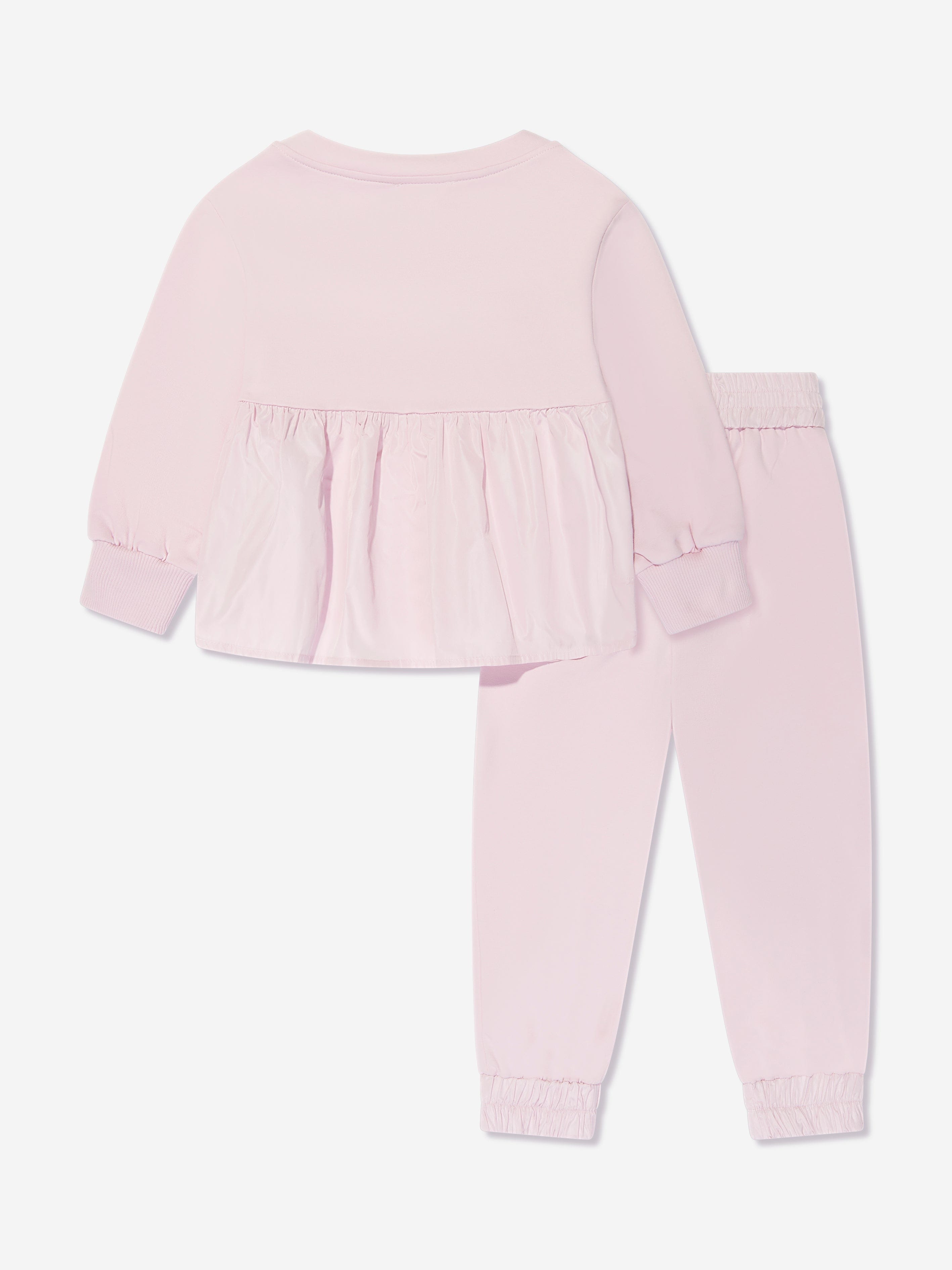 Emporio Armani Girls Tracksuit Set In Pink