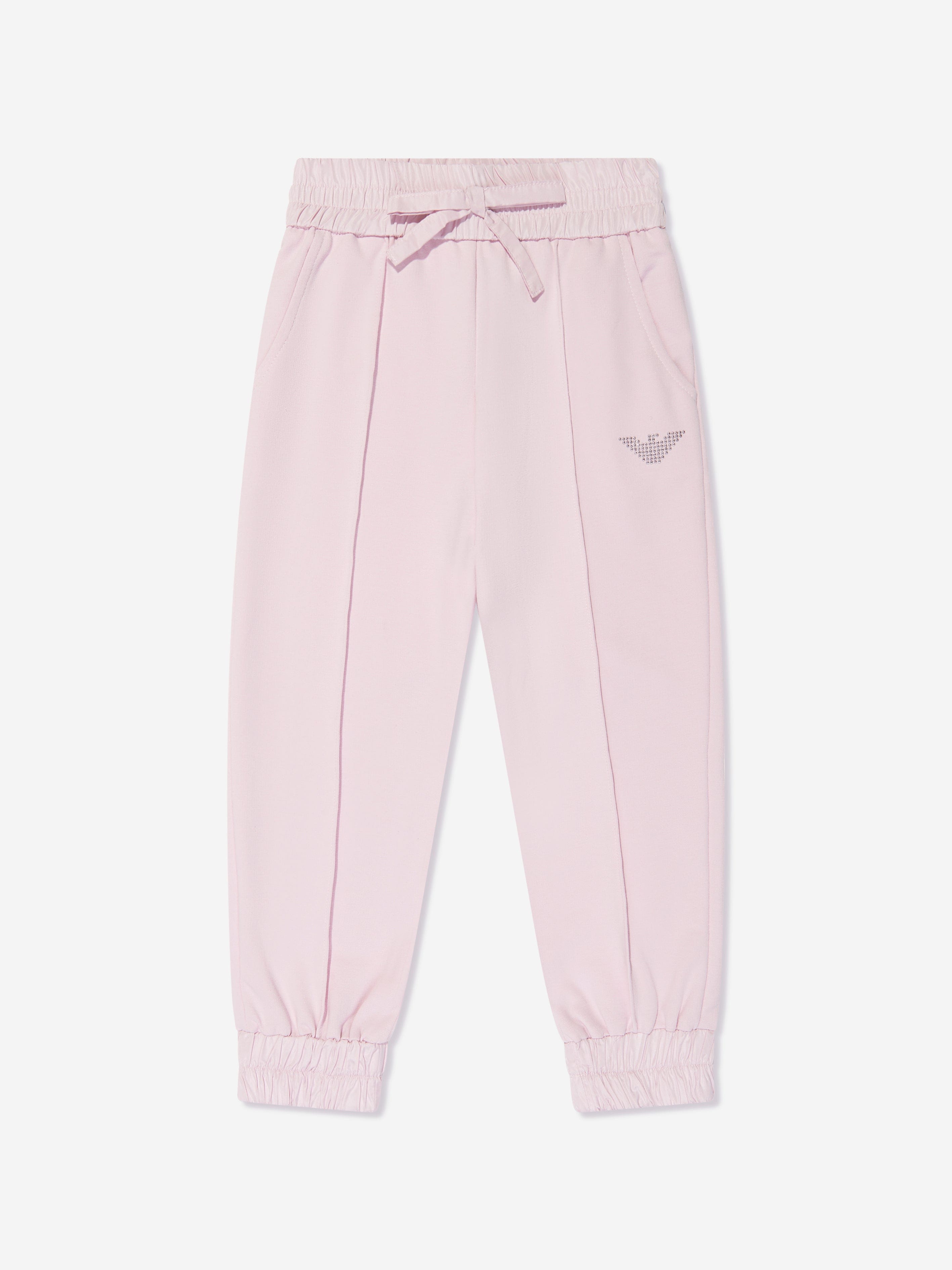 Emporio Armani Girls Tracksuit Set In Pink