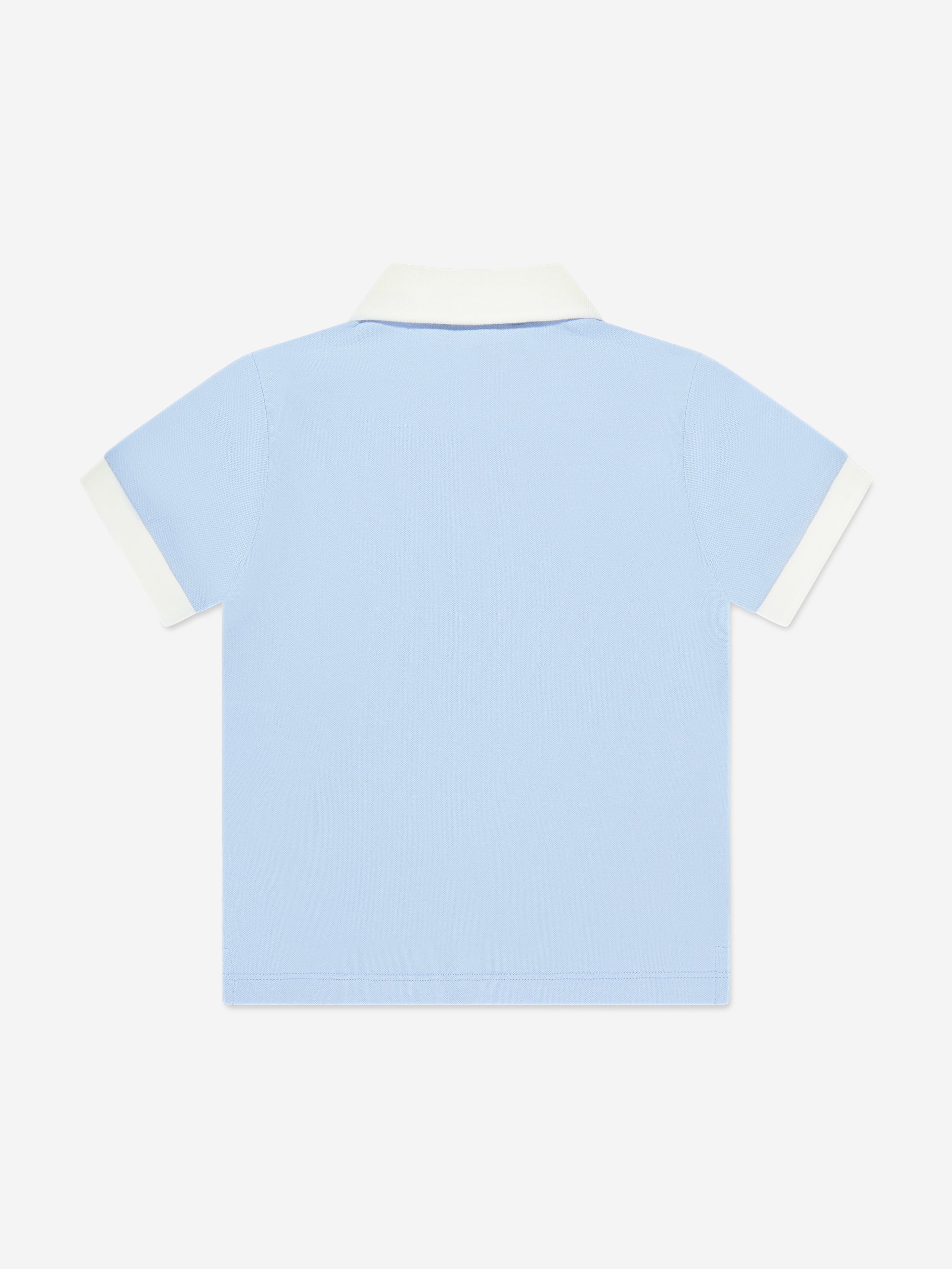 Emporio Armani Boys Logo Polo Shirt In Blue