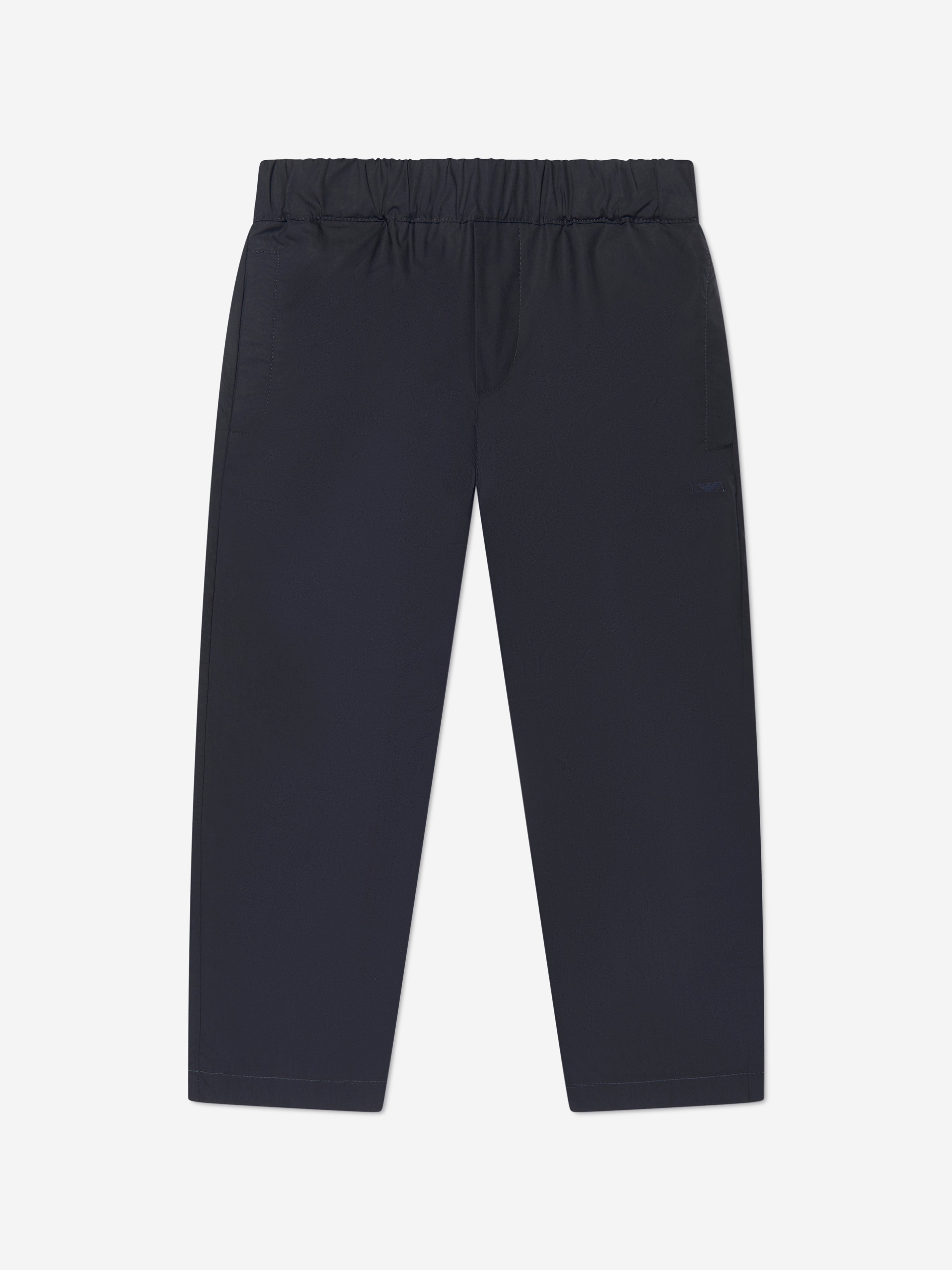 Emporio Armani Boys Chino Trousers In Navy