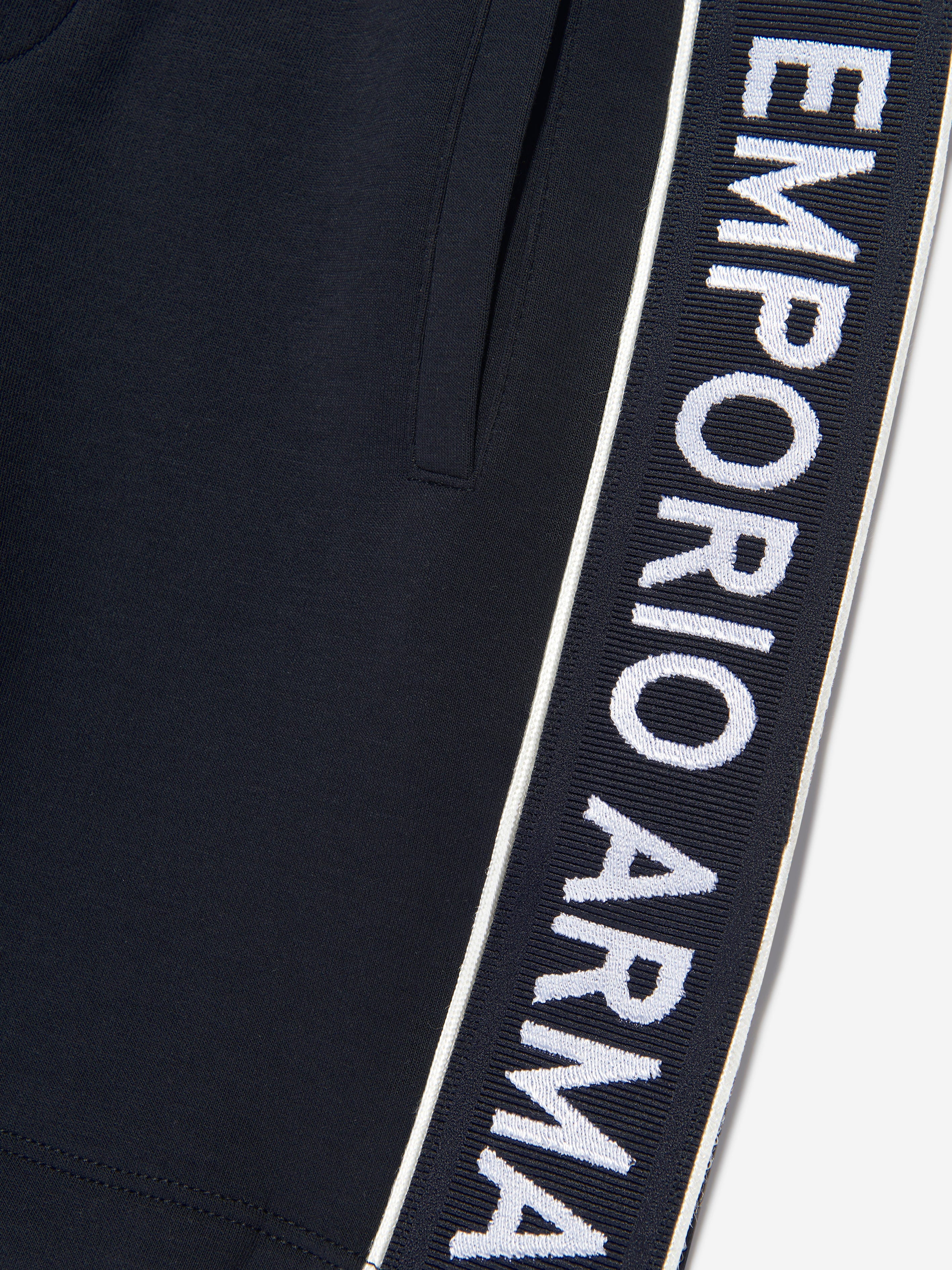 Emporio Armani Boys Logo Shorts In Navy