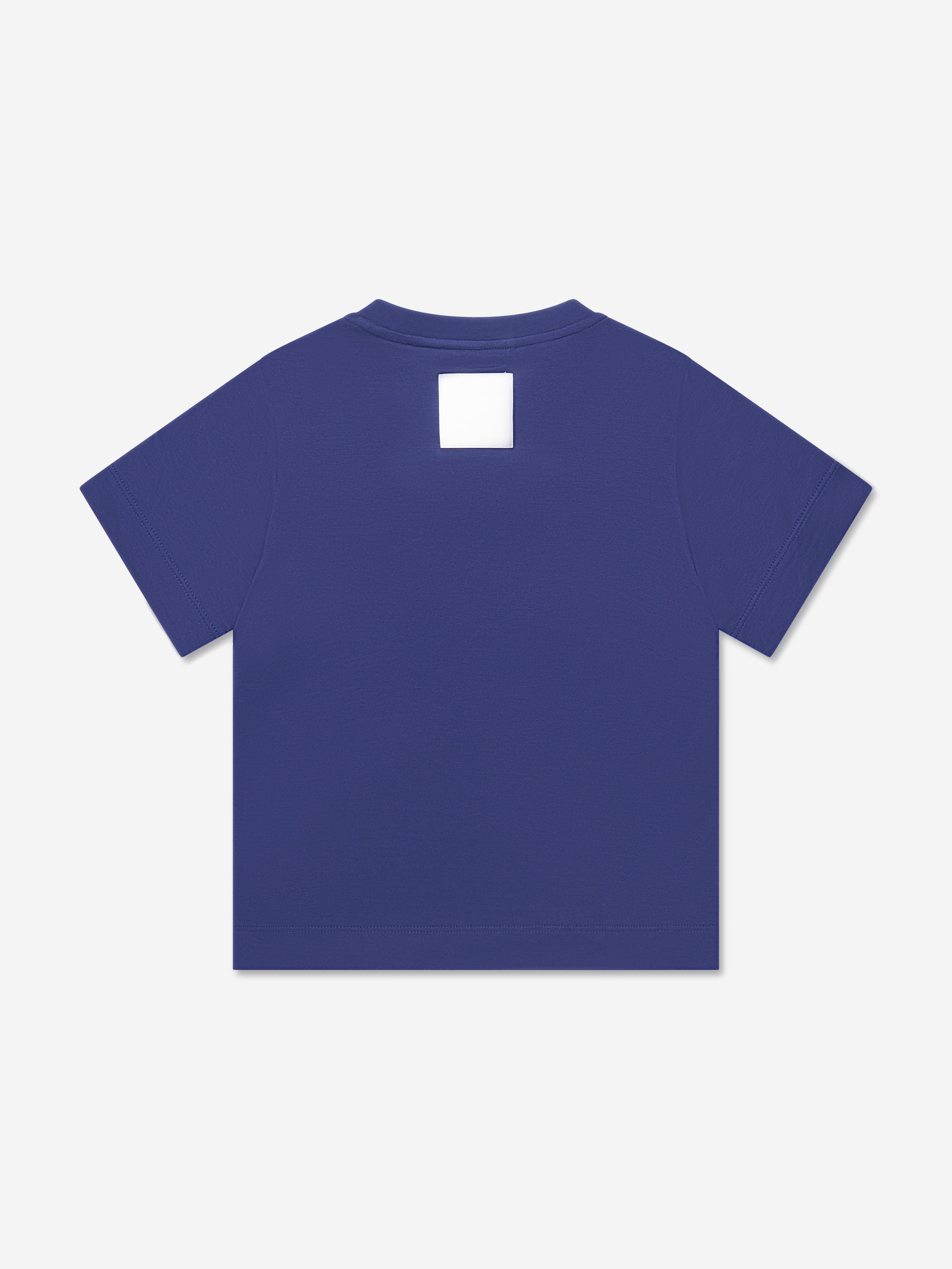 Emporio Armani Boys Branded T-Shirt In Blue