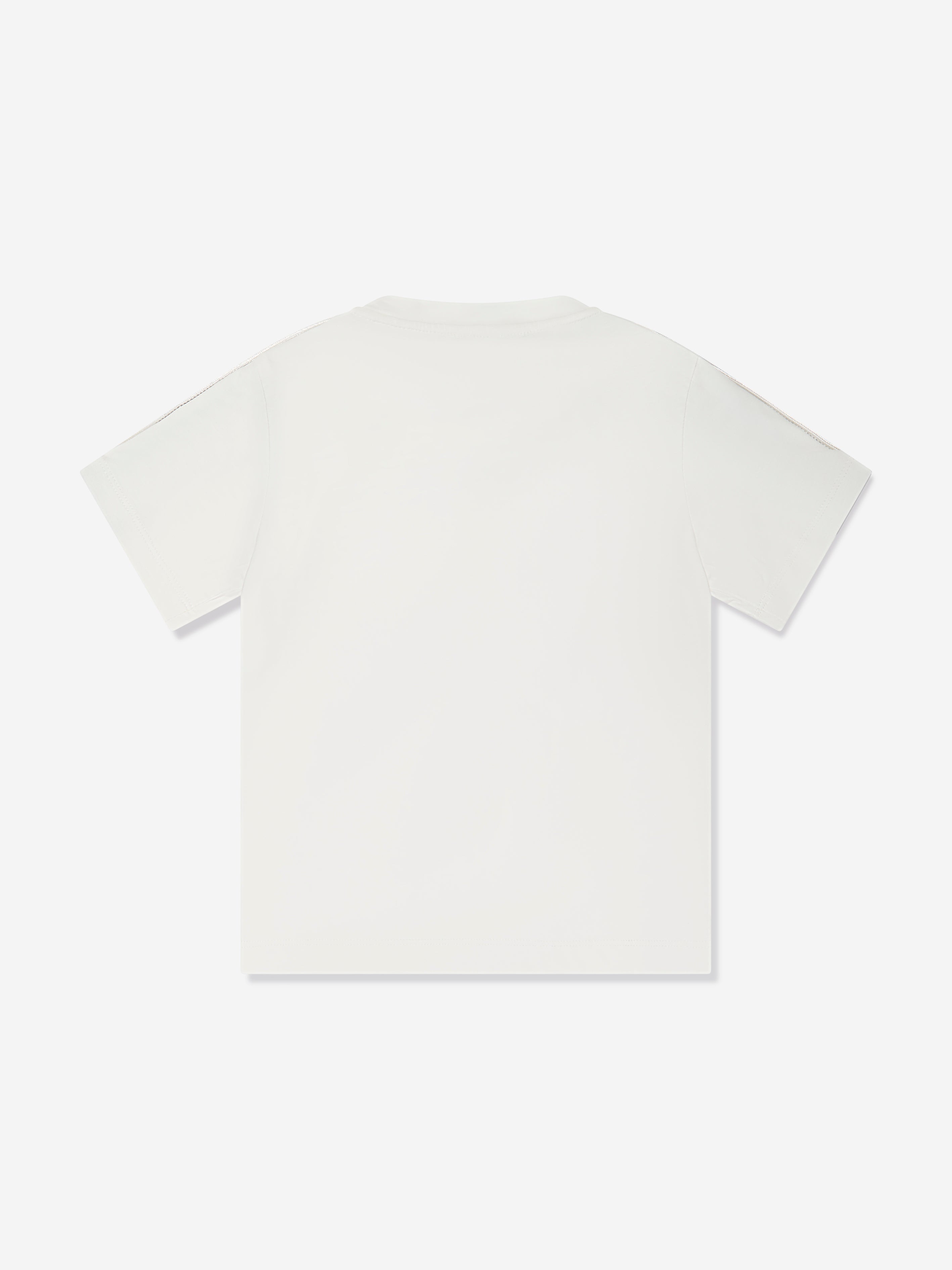 Emporio Armani Boys Logo Tape T-Shirt In White