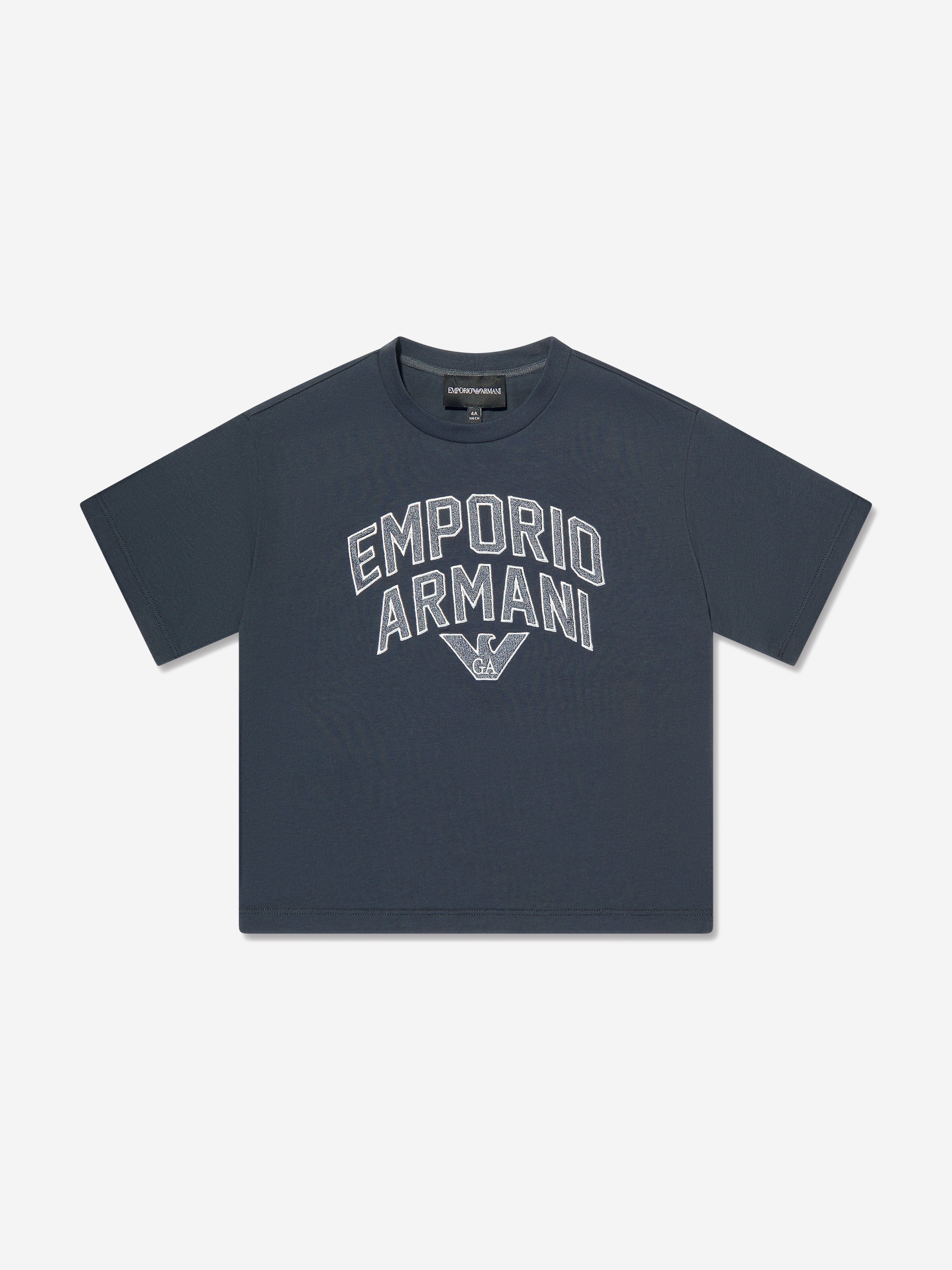 Emporio Armani Boys T-Shirt And Shorts Set In Navy