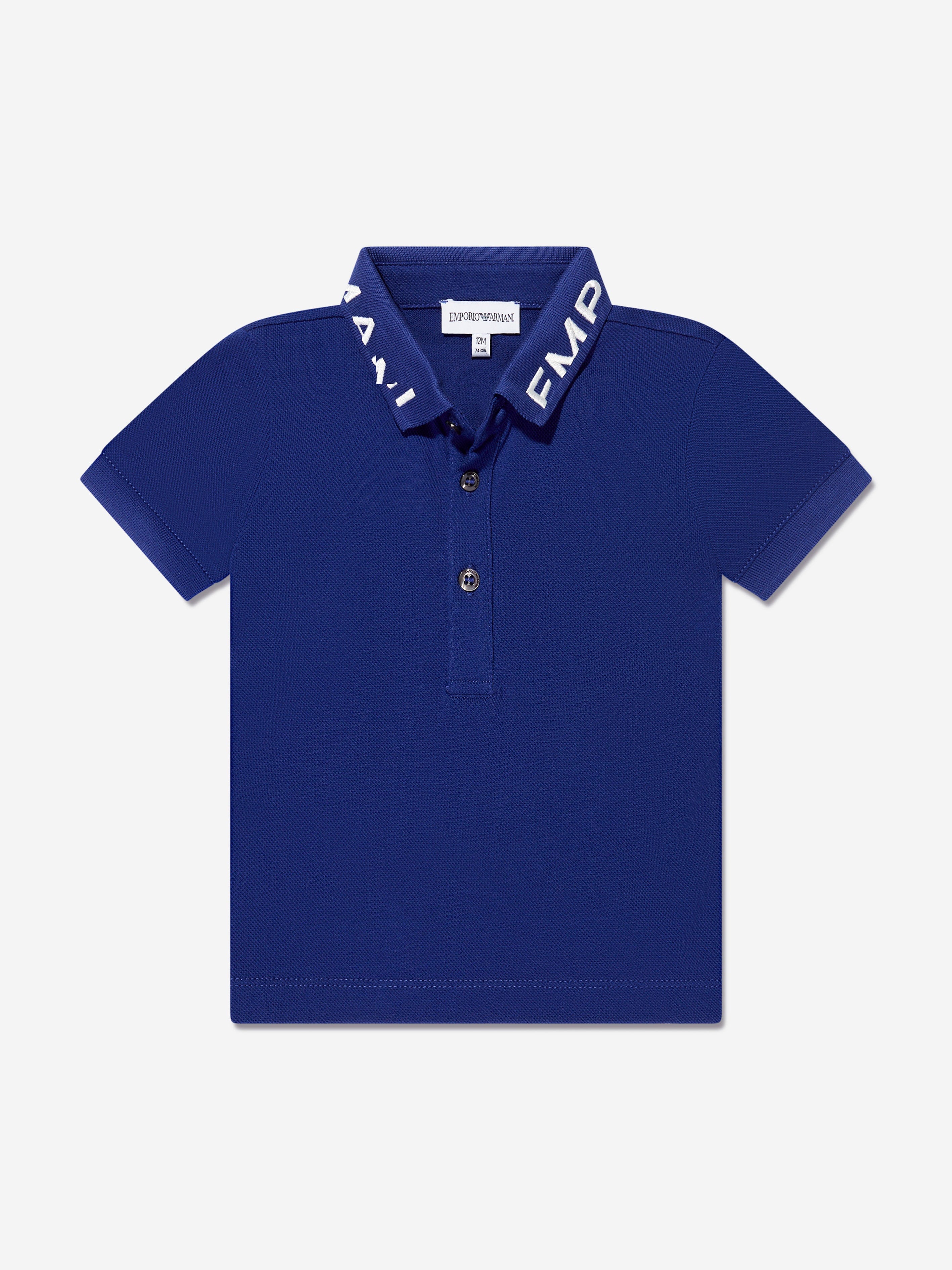 Emporio Armani Baby Boys Polo Shirt In Blue