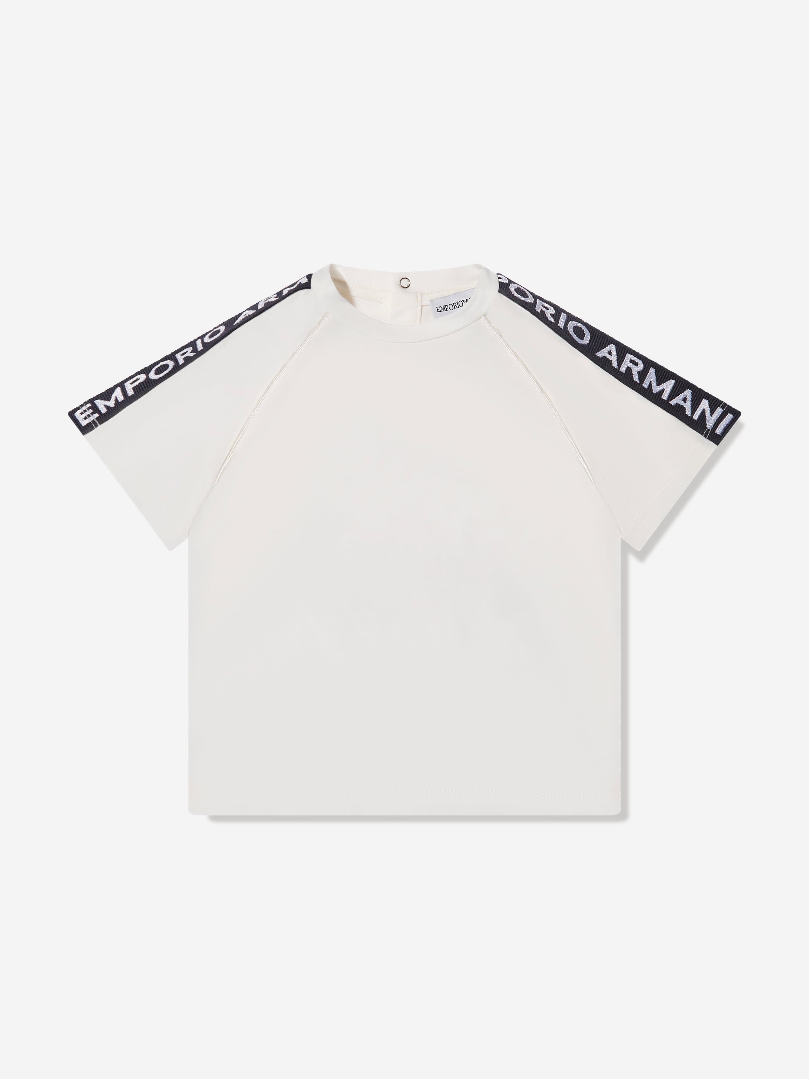 Emporio Armani Baby Boys Logo T-Shirt In White