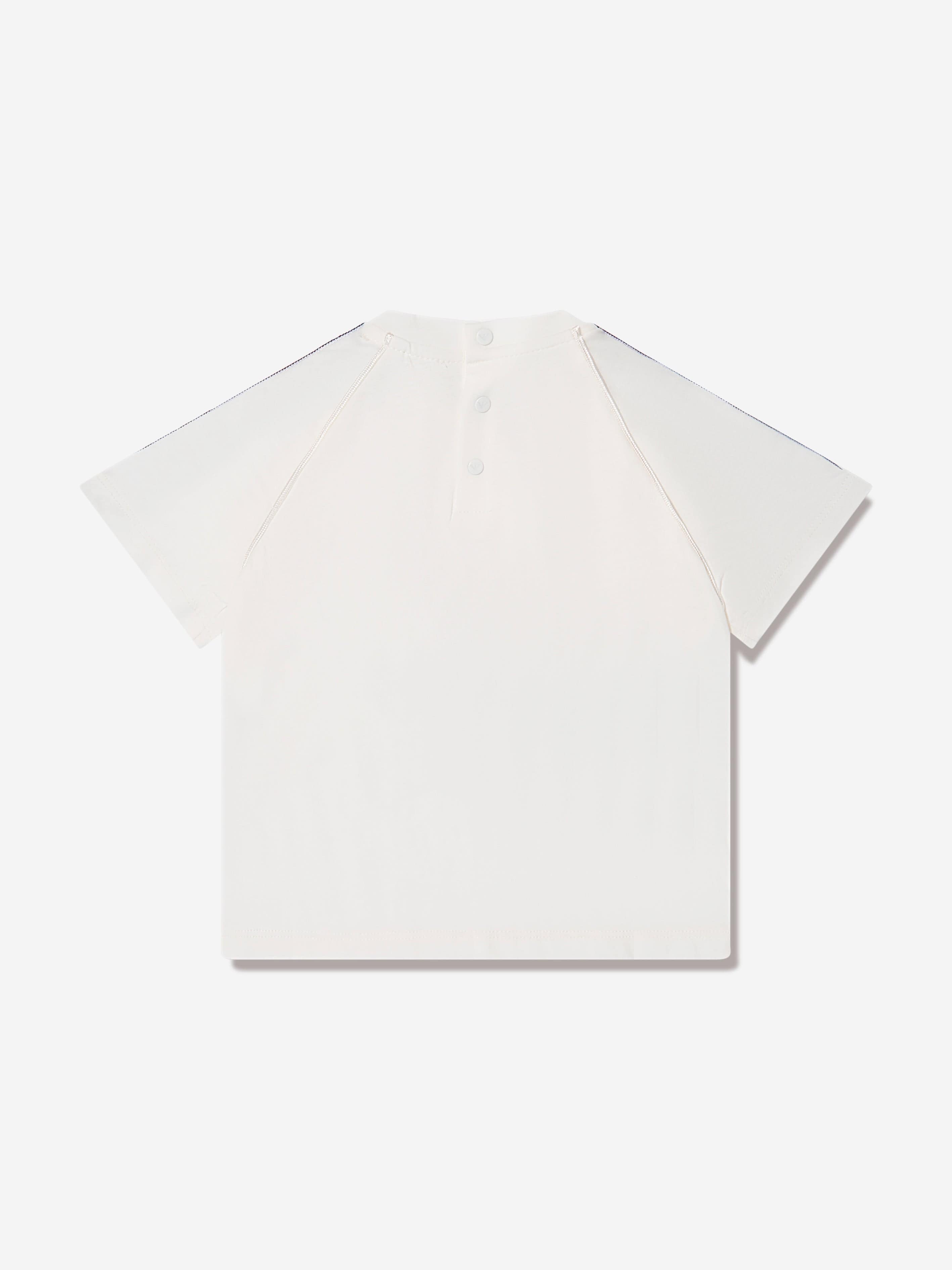 Emporio Armani Baby Boys Logo T-Shirt In White