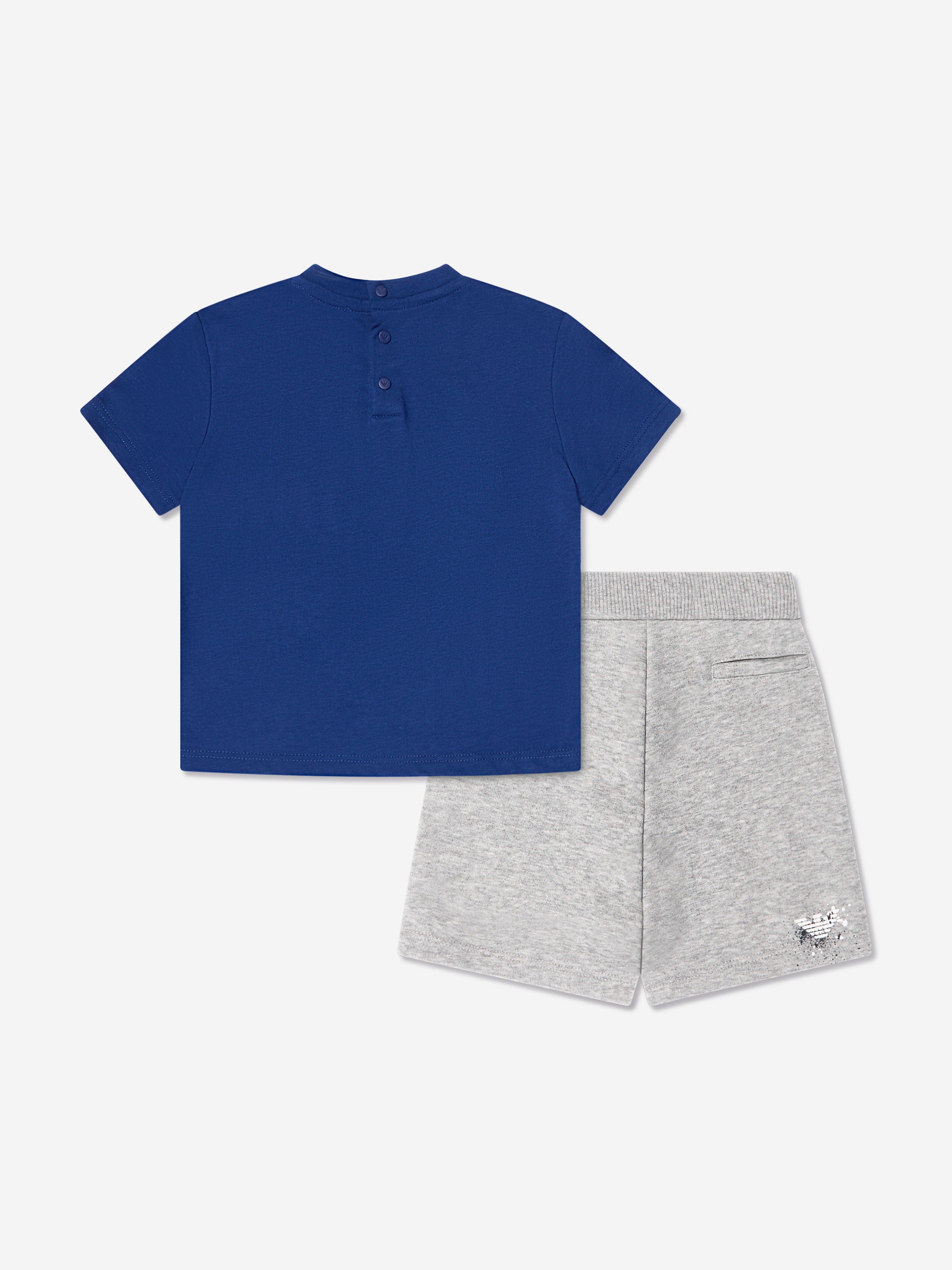 Emporio Armani Baby Boys T-Shirt And Shorts Set In Blue