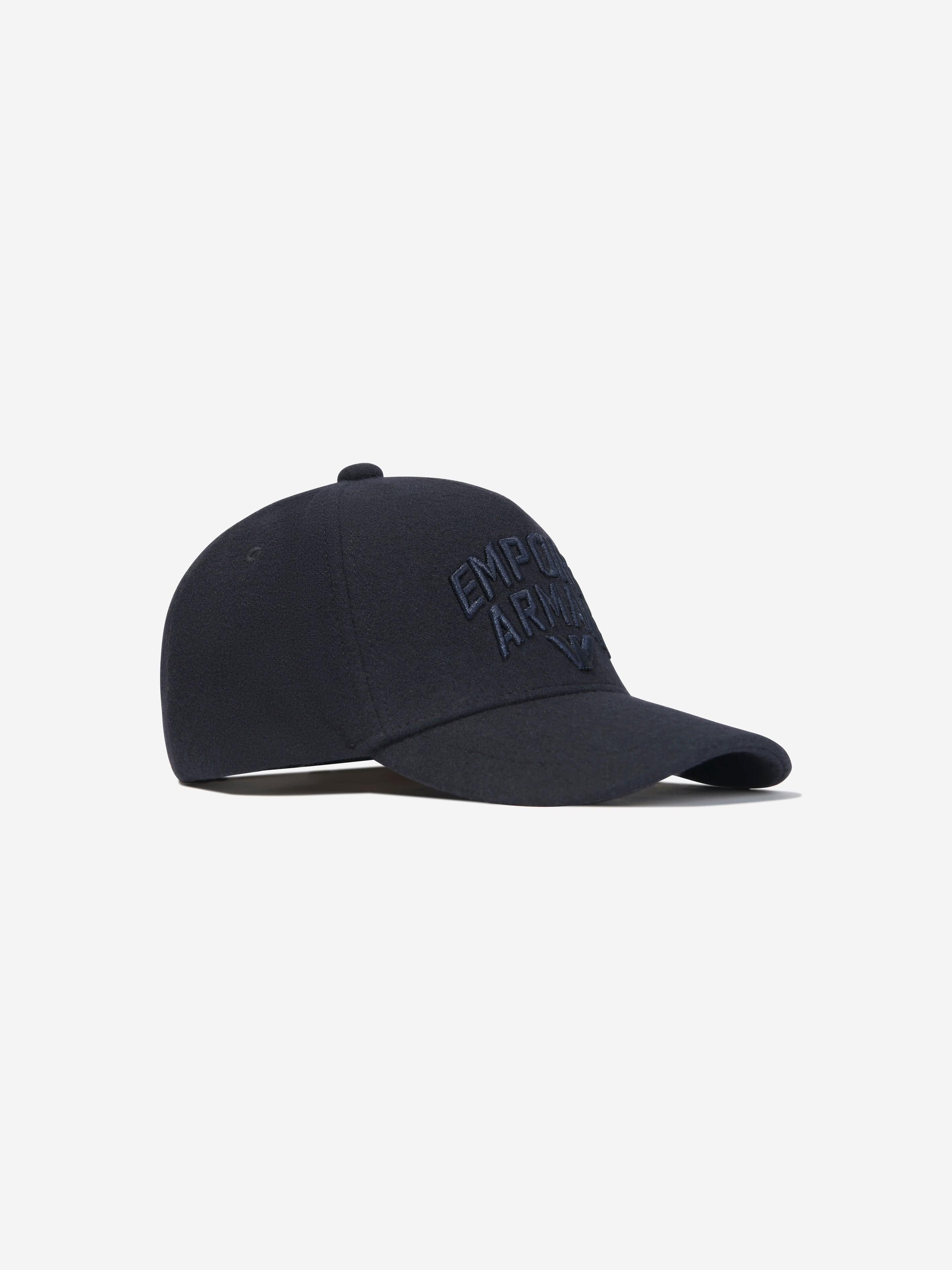 Emporio Armani Boys Logo Cap In Navy