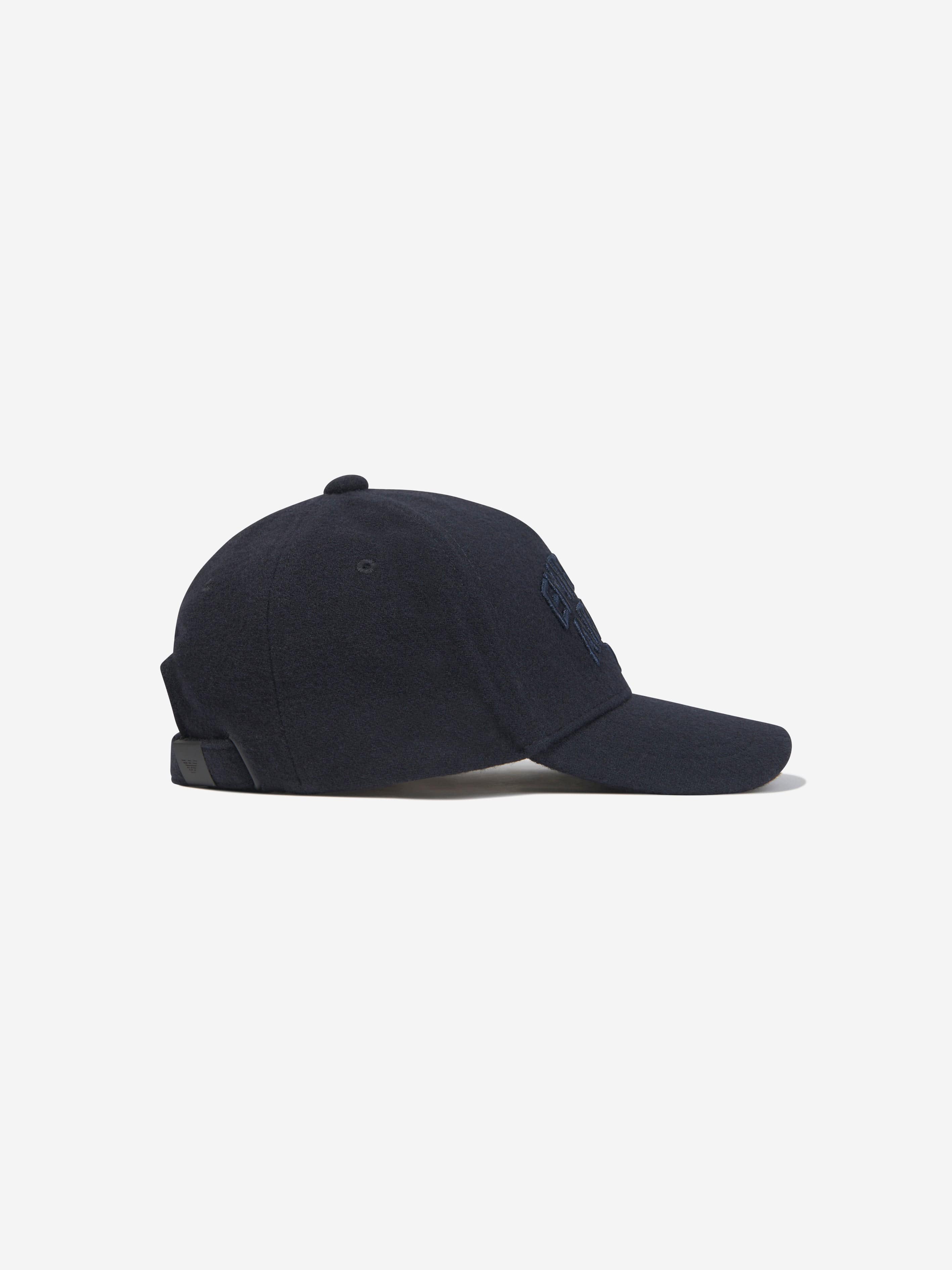 Emporio Armani Boys Logo Cap In Navy