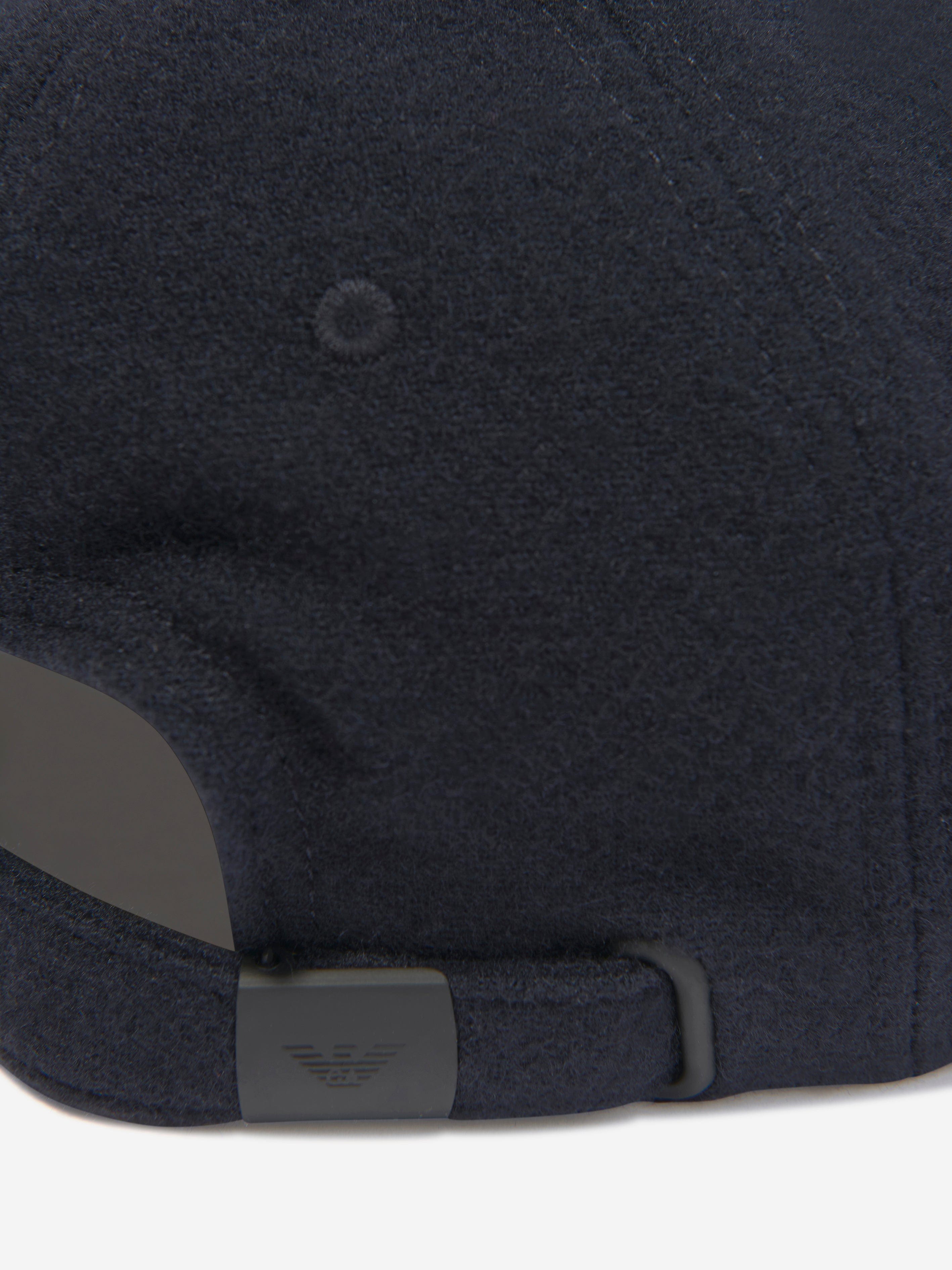 Emporio Armani Boys Logo Cap In Navy